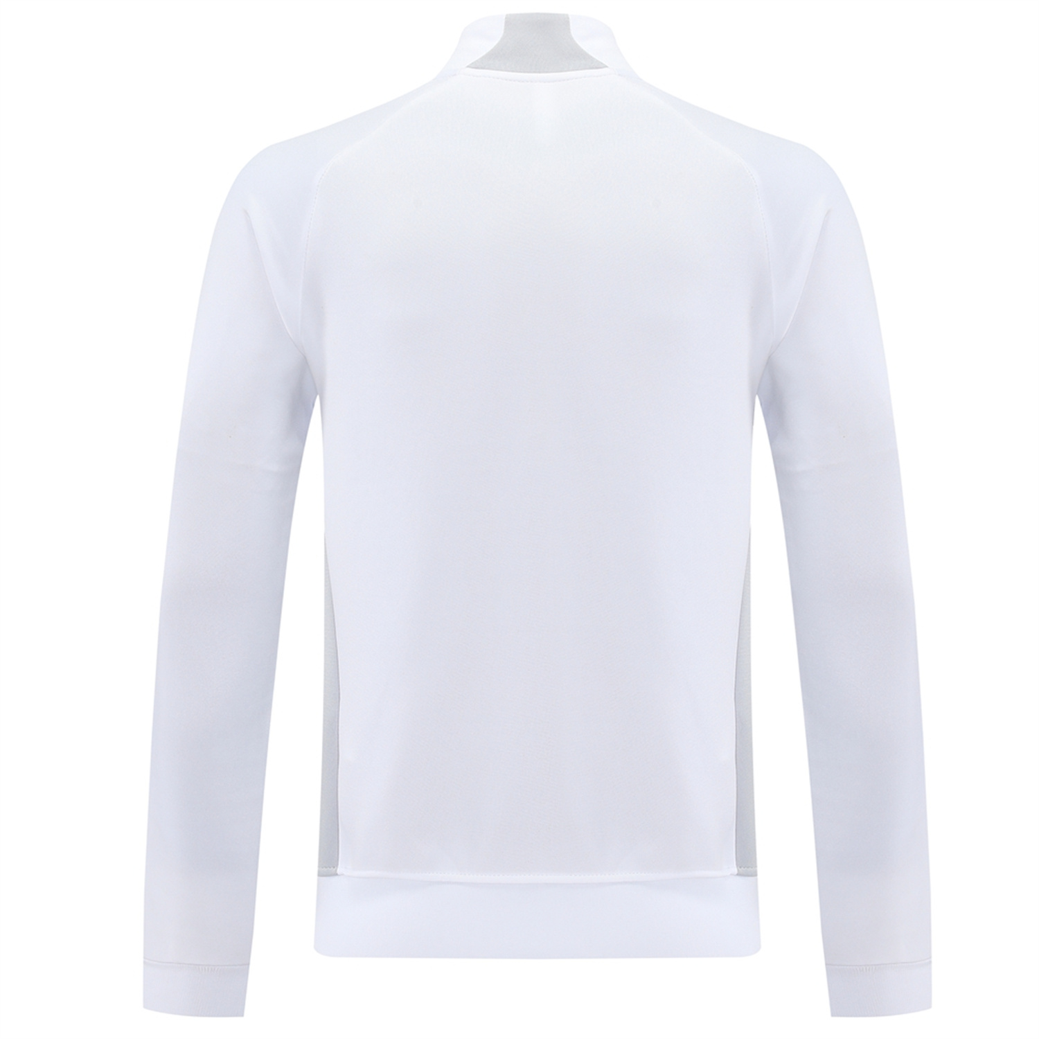 AlphaJersey-Real Madrid 25-26 Jacket Training Tracksuit - White Jackets & Light Grey Pants