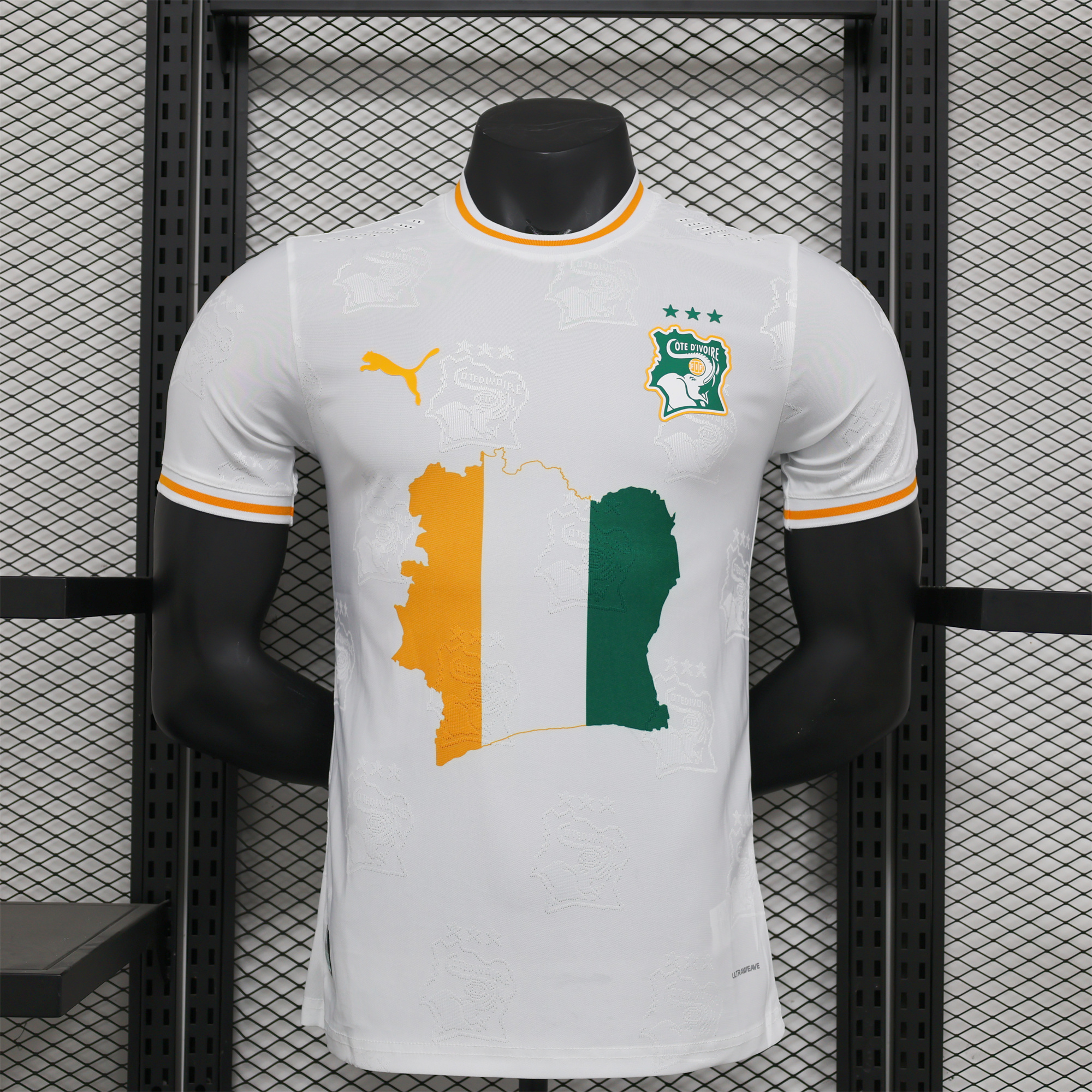 AlphaJersey-Ivory Coast 2024 White Special Edition Jersey - Player Version