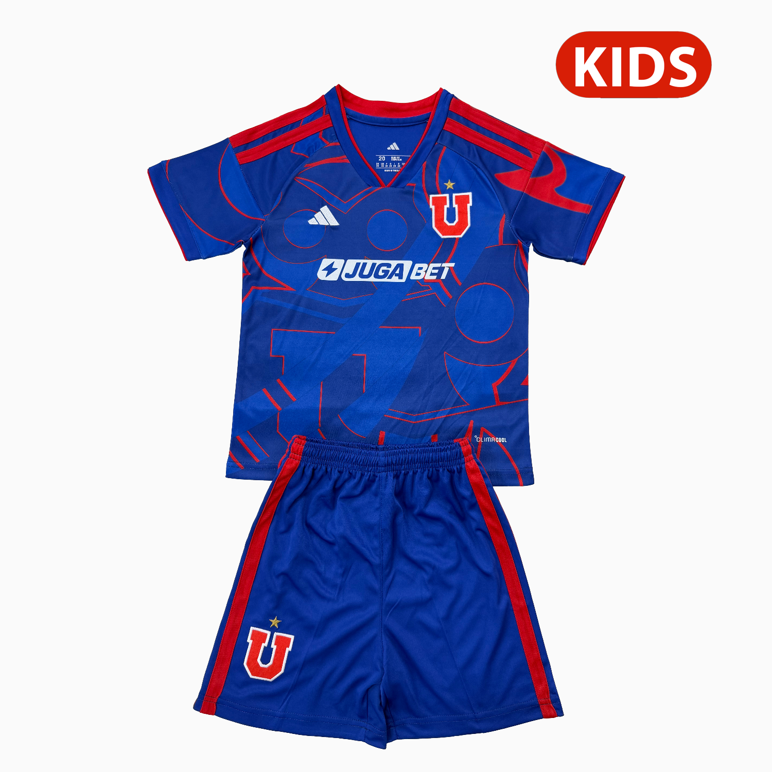 AlphaJersey-Universidad de Chile 2026 Home Kids Kit