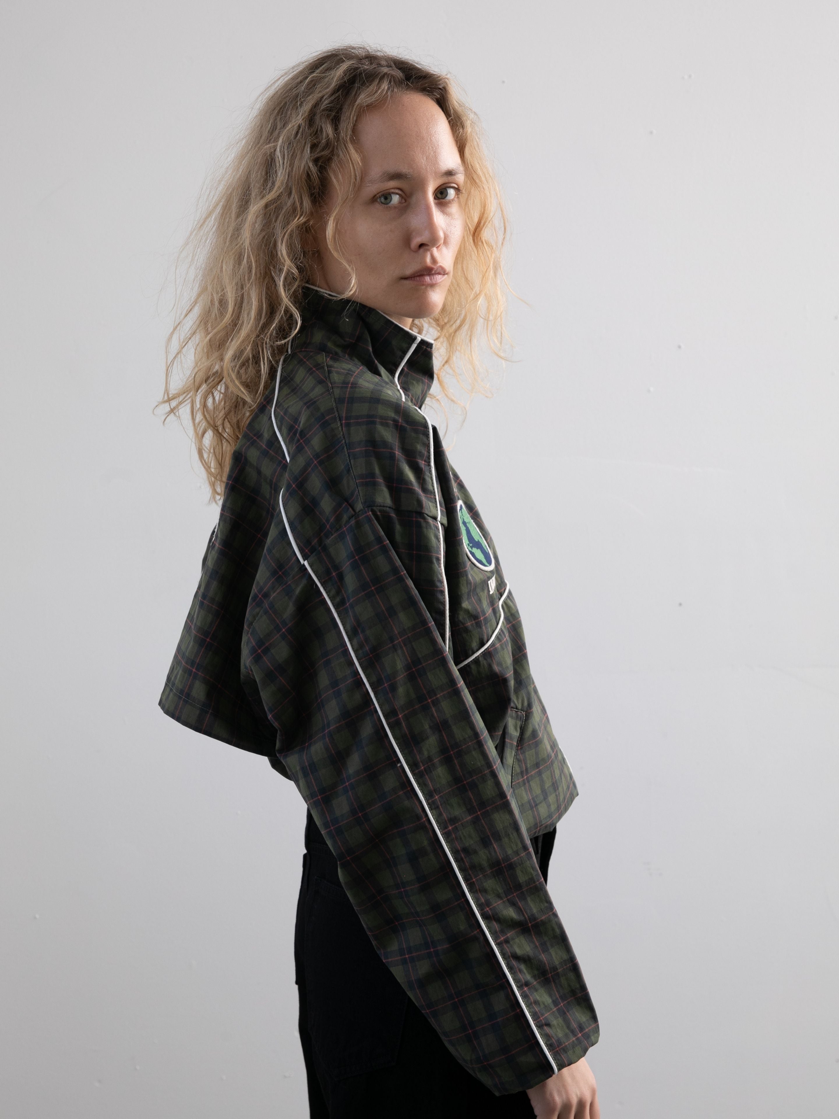 Forest Plaid Track Jacket | Modern Menswear by yycbvcnbmmnbm