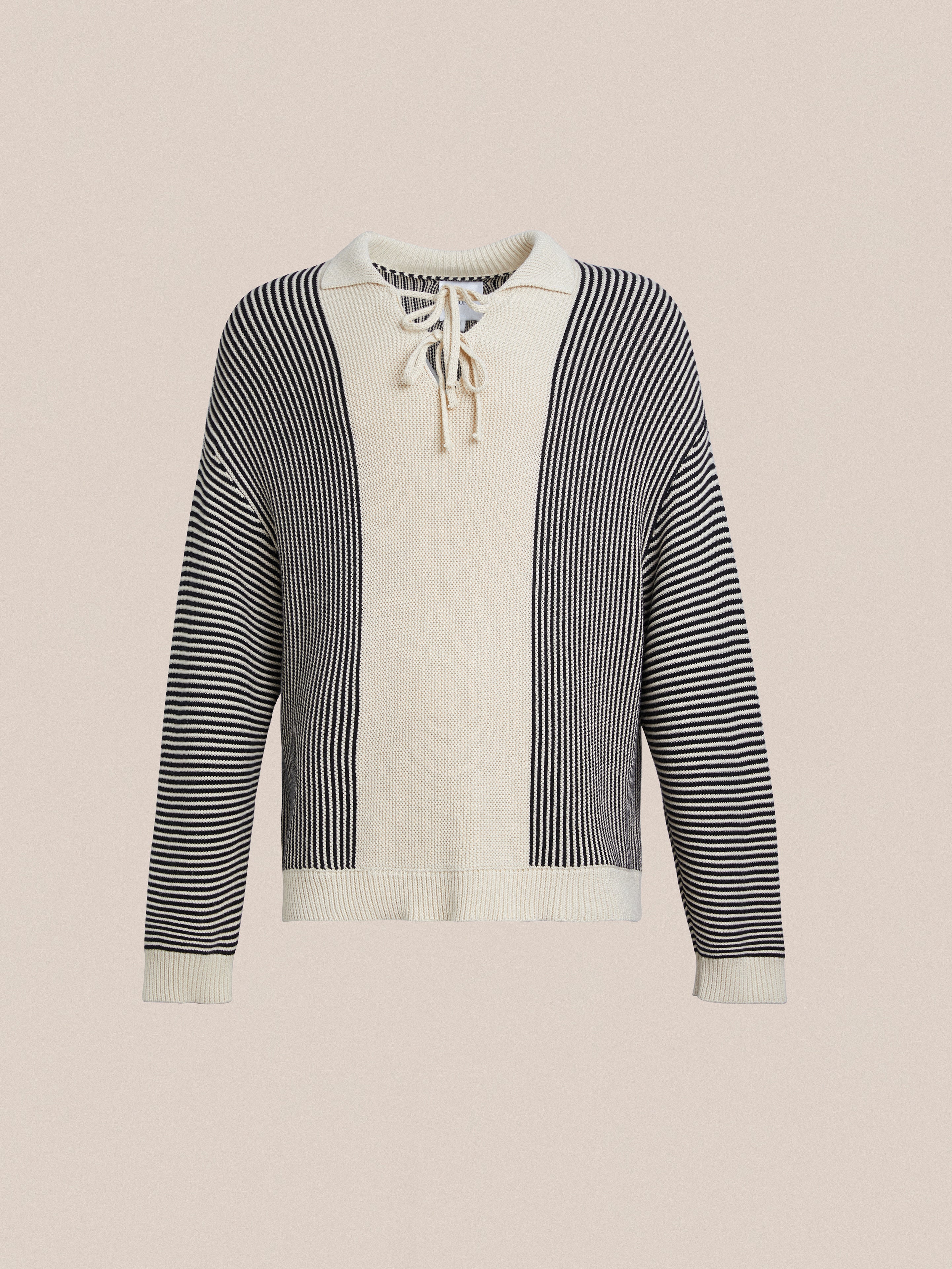 Tabas Tie Knit Collared Sweater | Modern Menswear by yycbvcnbmmnbm