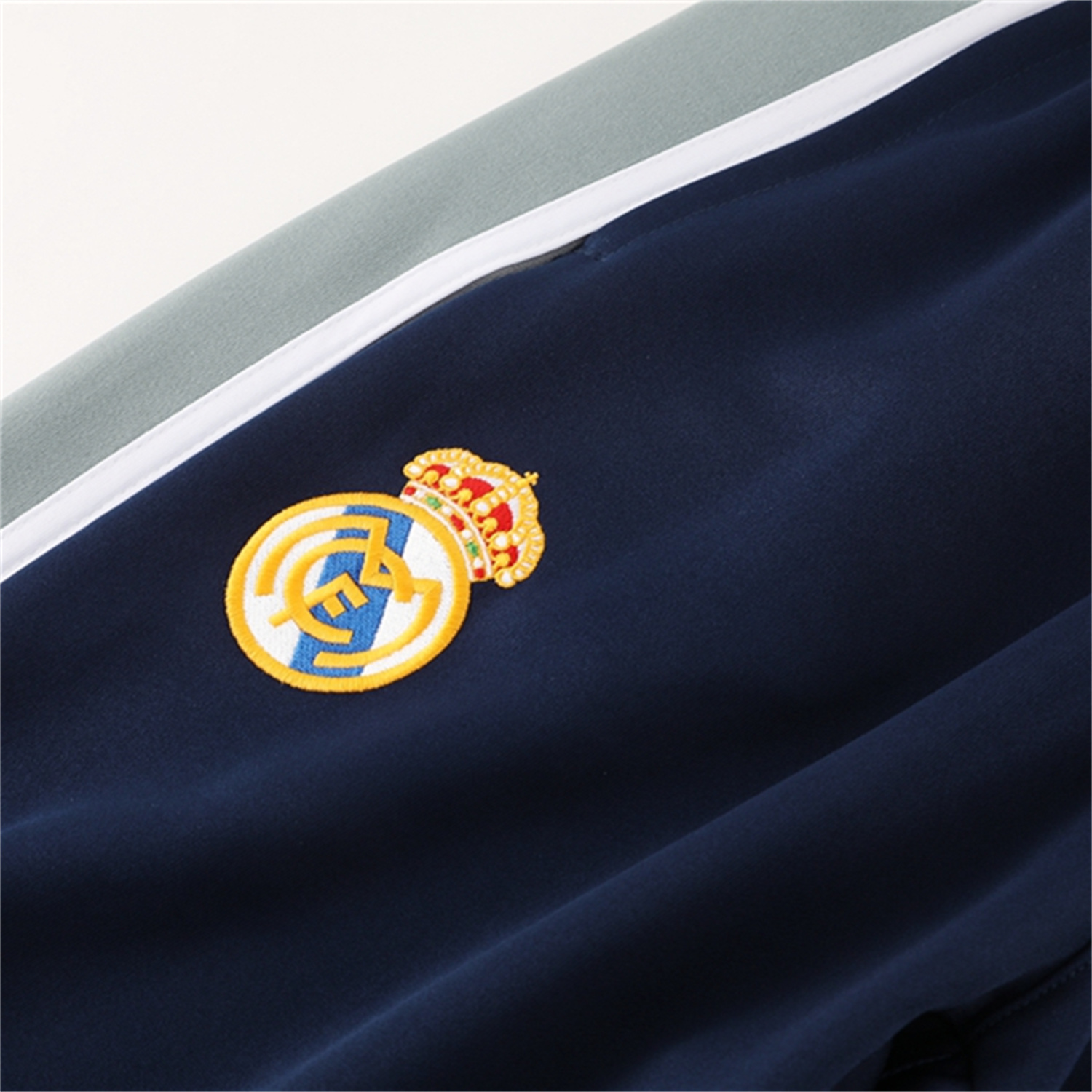 AlphaJersey-Real Madrid 25-26 Jacket Training Tracksuit - Blue Grey Jackets & Pants