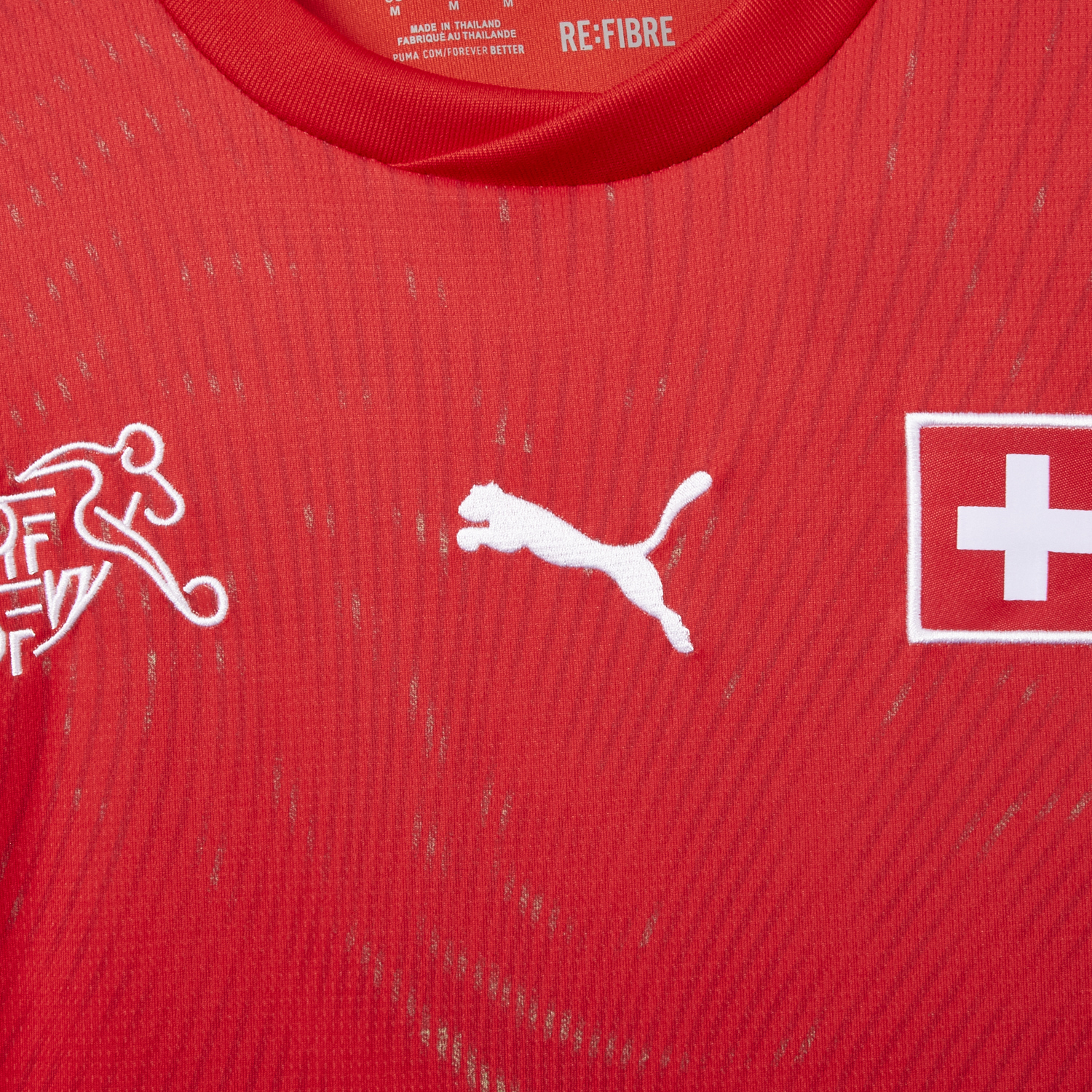 AlphaJersey-Switzerland 2026 Home Red Jersey - Fans Version