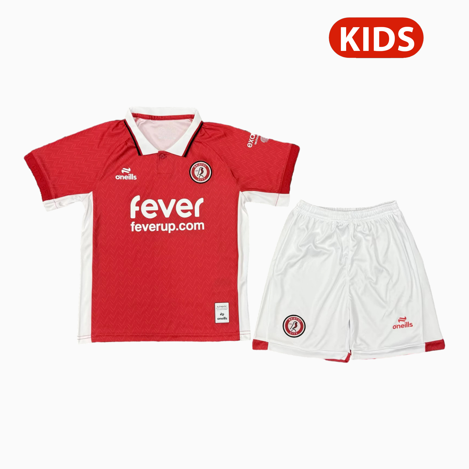 AlphaJersey-Bristol City 25-26 Home Red Kids Kit
