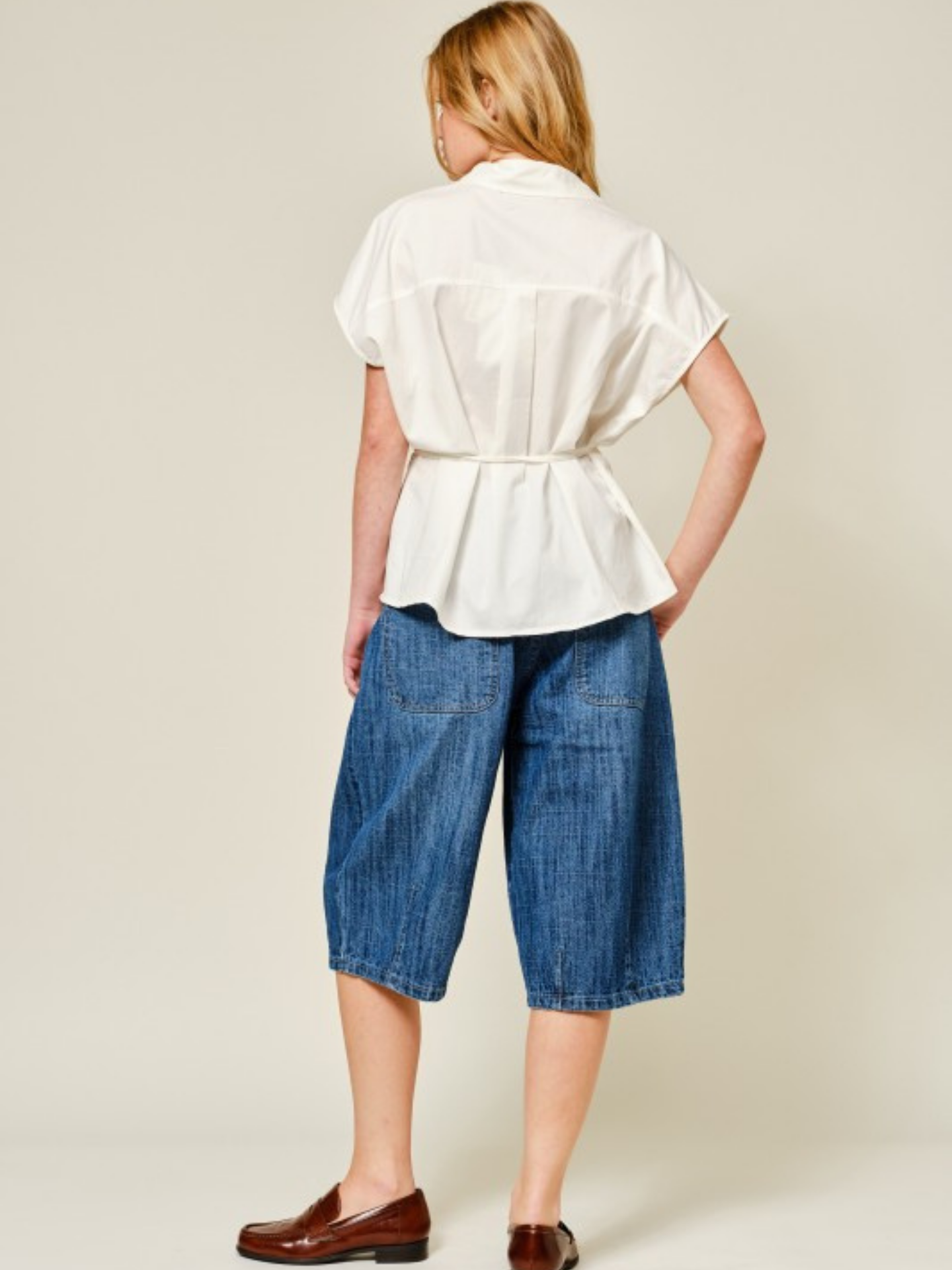 Barrel Bermuda Shorts | Elegant Women's Fashion by coolavocek