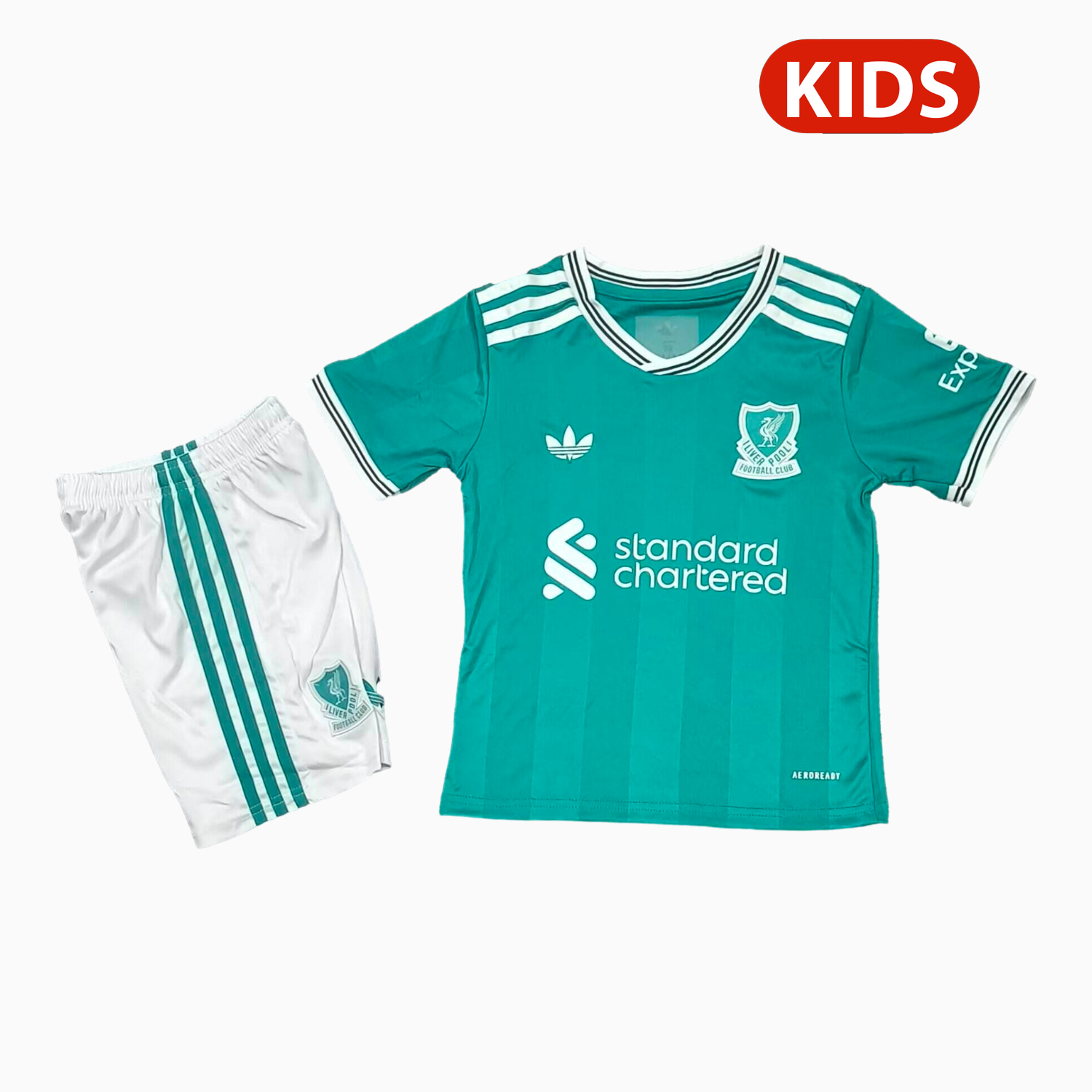 AlphaJersey-Liver.pool 25-26 Third Green Kids Kit