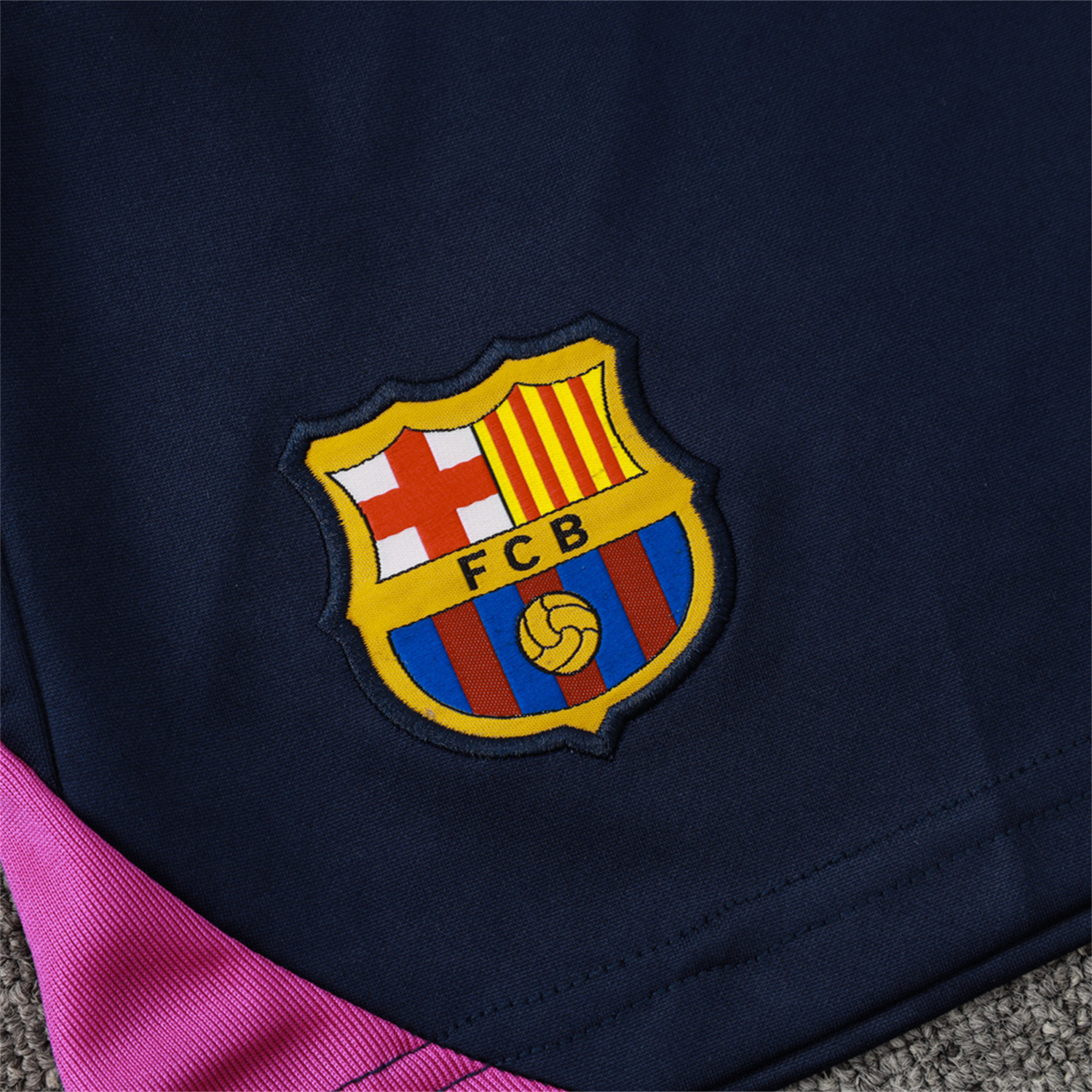 AlphaJersey-Barcelona 25-26 Vest Training Set - Deep Blue Black Vest and Shorts