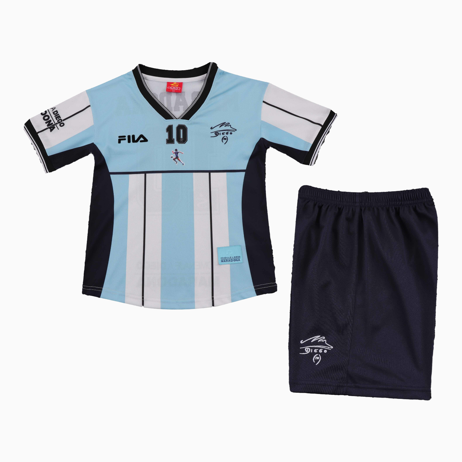AlphaJersey-Retro Argentina 2001 Maradona Special Kids Kit