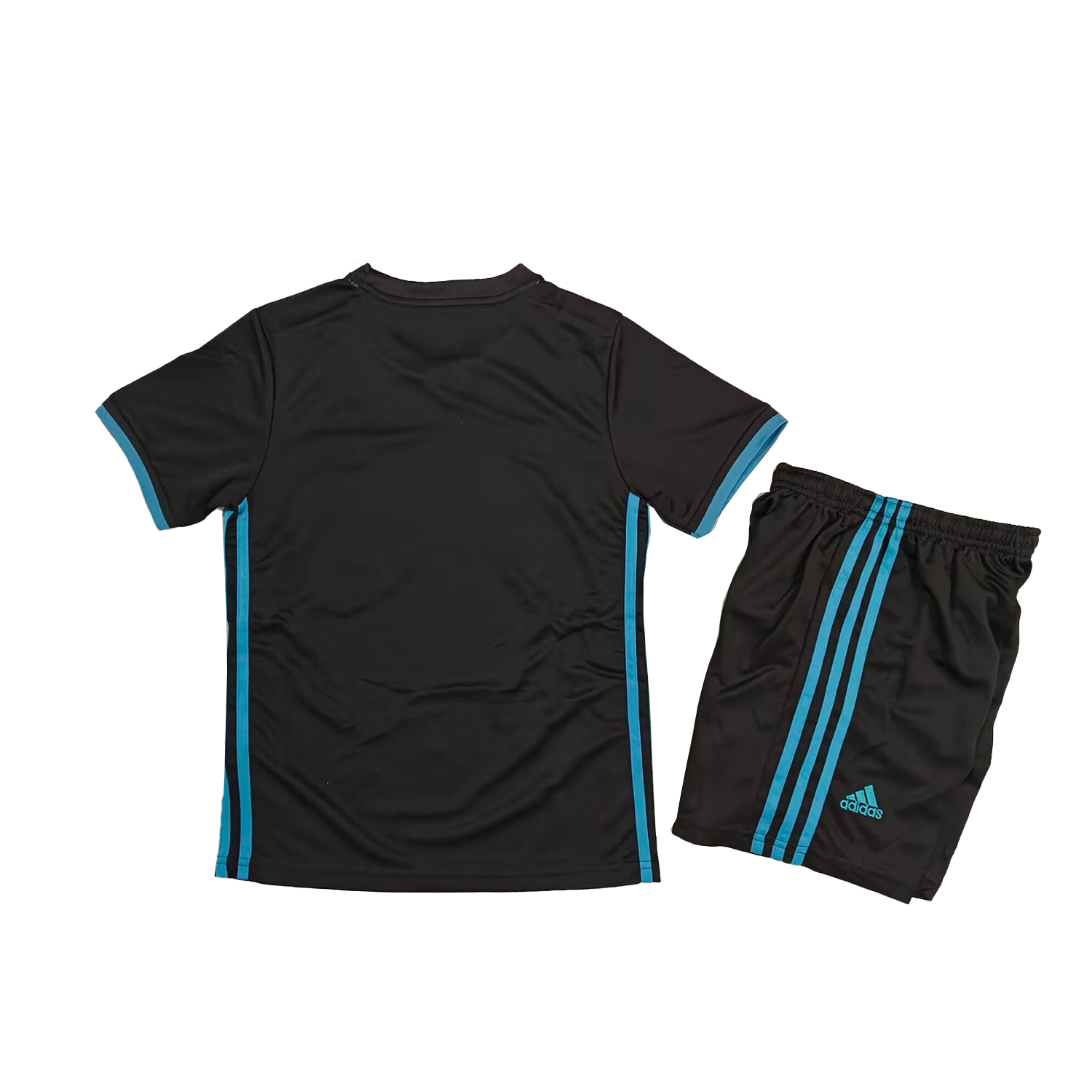 AlphaJersey-Retro Real Madrid 2017-18 Away Black Kids Kit