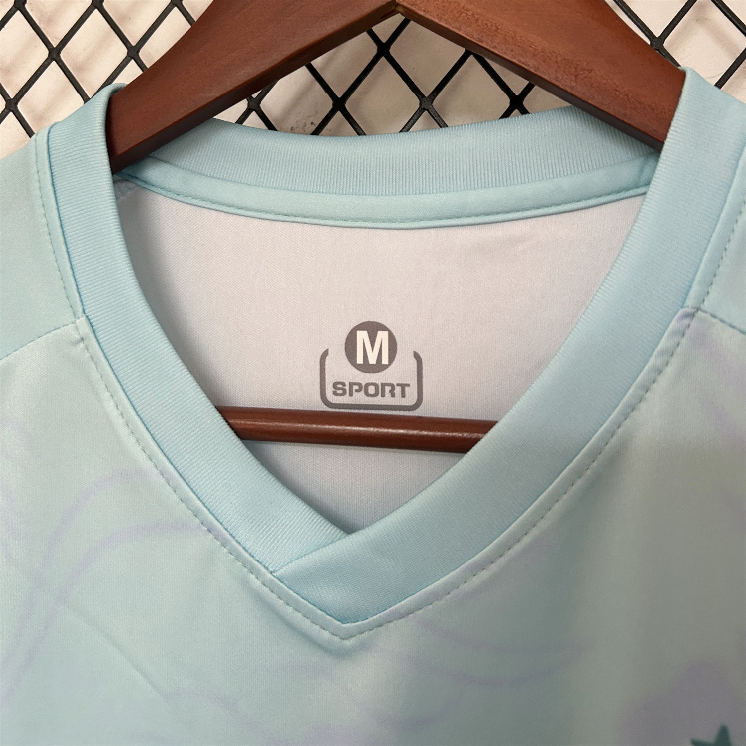 AlphaJersey-Algeria 25-26 Blue Green Gradient Auspicious Cloud Pattern Special Jersey - Fans Version