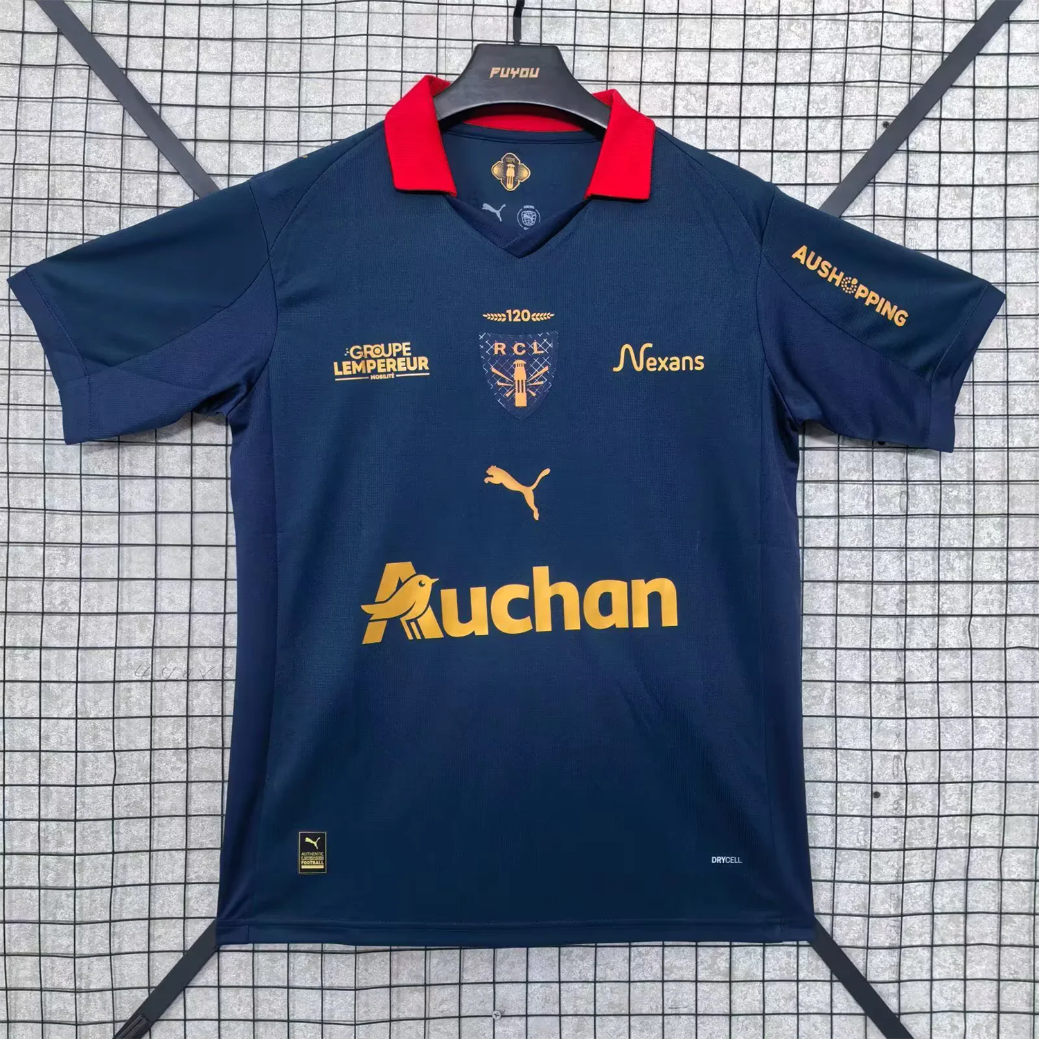 AlphaJersey-RC Lens 25-26 St. Barbara's Day Deep Blue Jersey - Fans Version