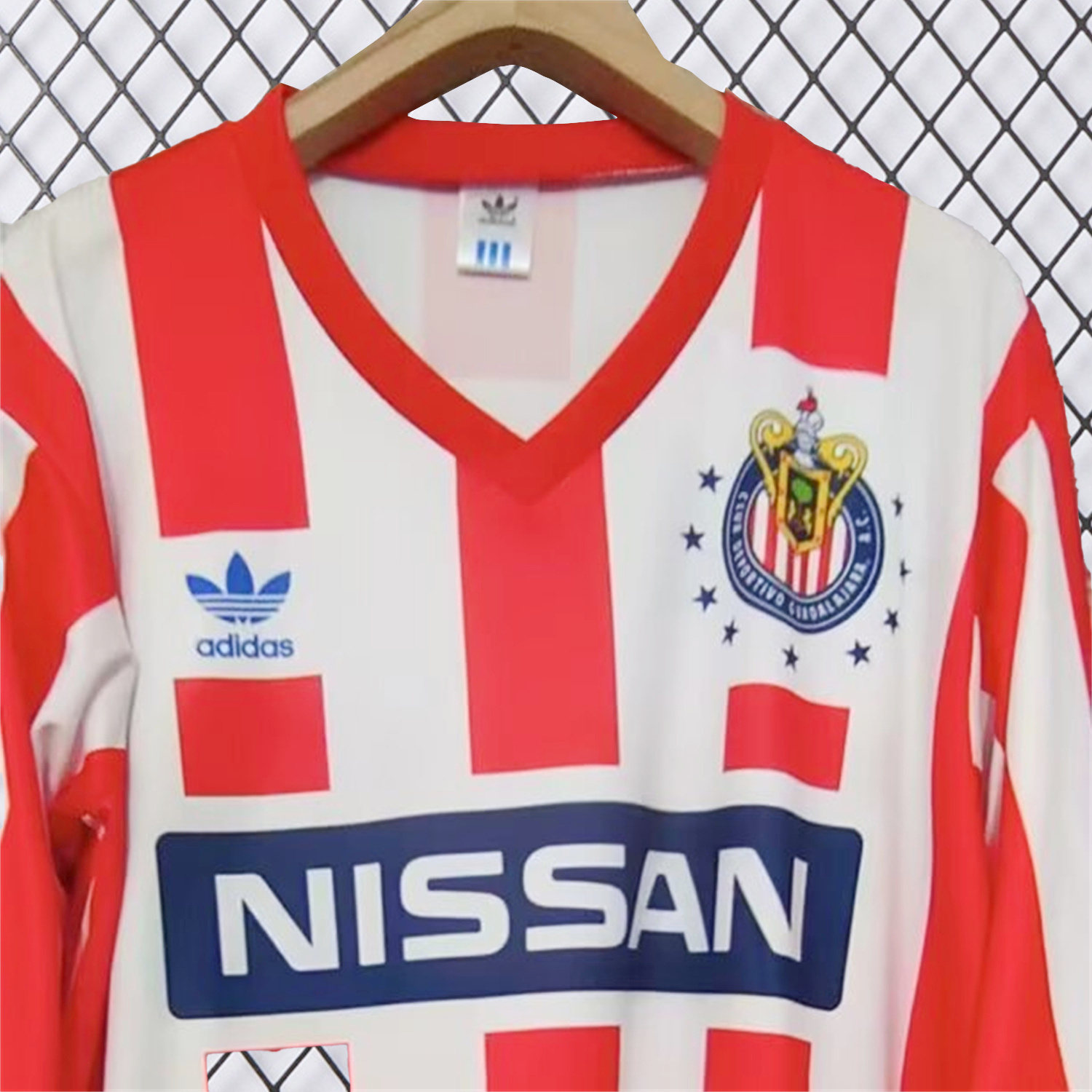 AlphaJersey-Retro Chivas de Guadalajara 1990-91 Home Long Sleeves Jersey