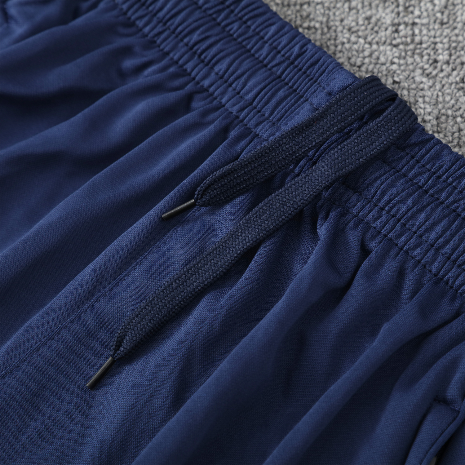 AlphaJersey-Real Madrid 25-26 Short-Sleeve Training Set - Blue Water Pattern Top & Deep Blue Shorts