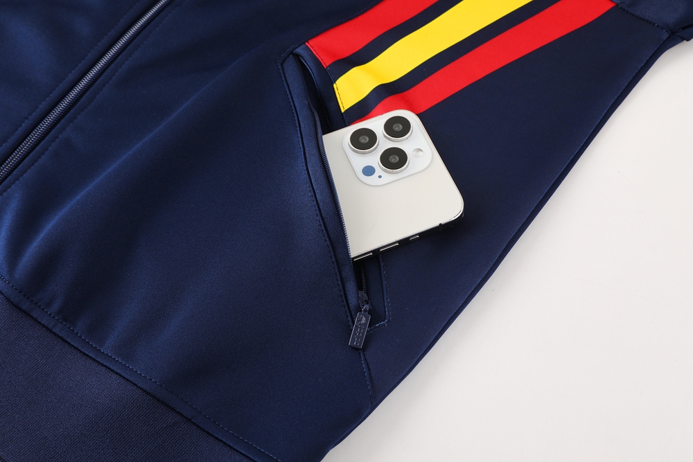 AlphaJersey-Spain 2024 Jacket Training Tracksuit - Deep Blue