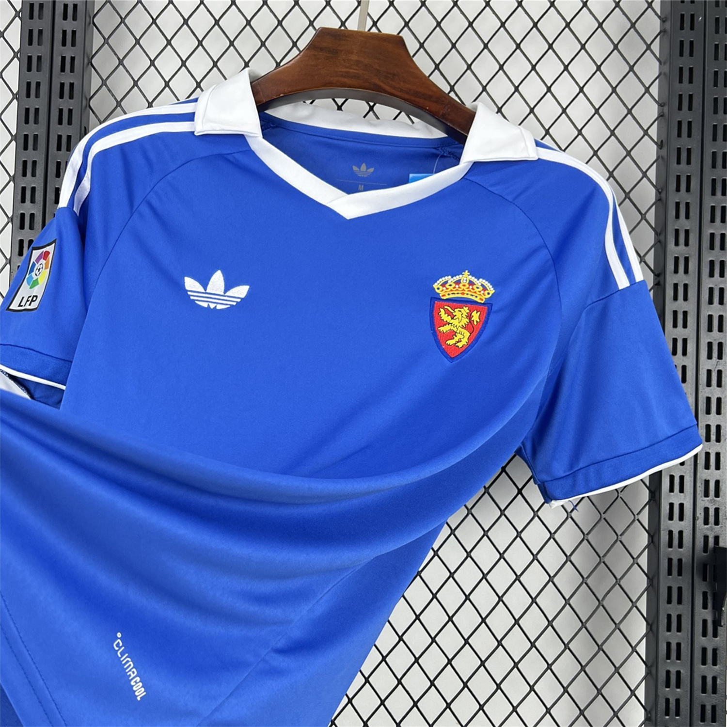 AlphaJersey-Real Zaragoza 25-26 Retro Style Blue Polo Jersey - Fans Version