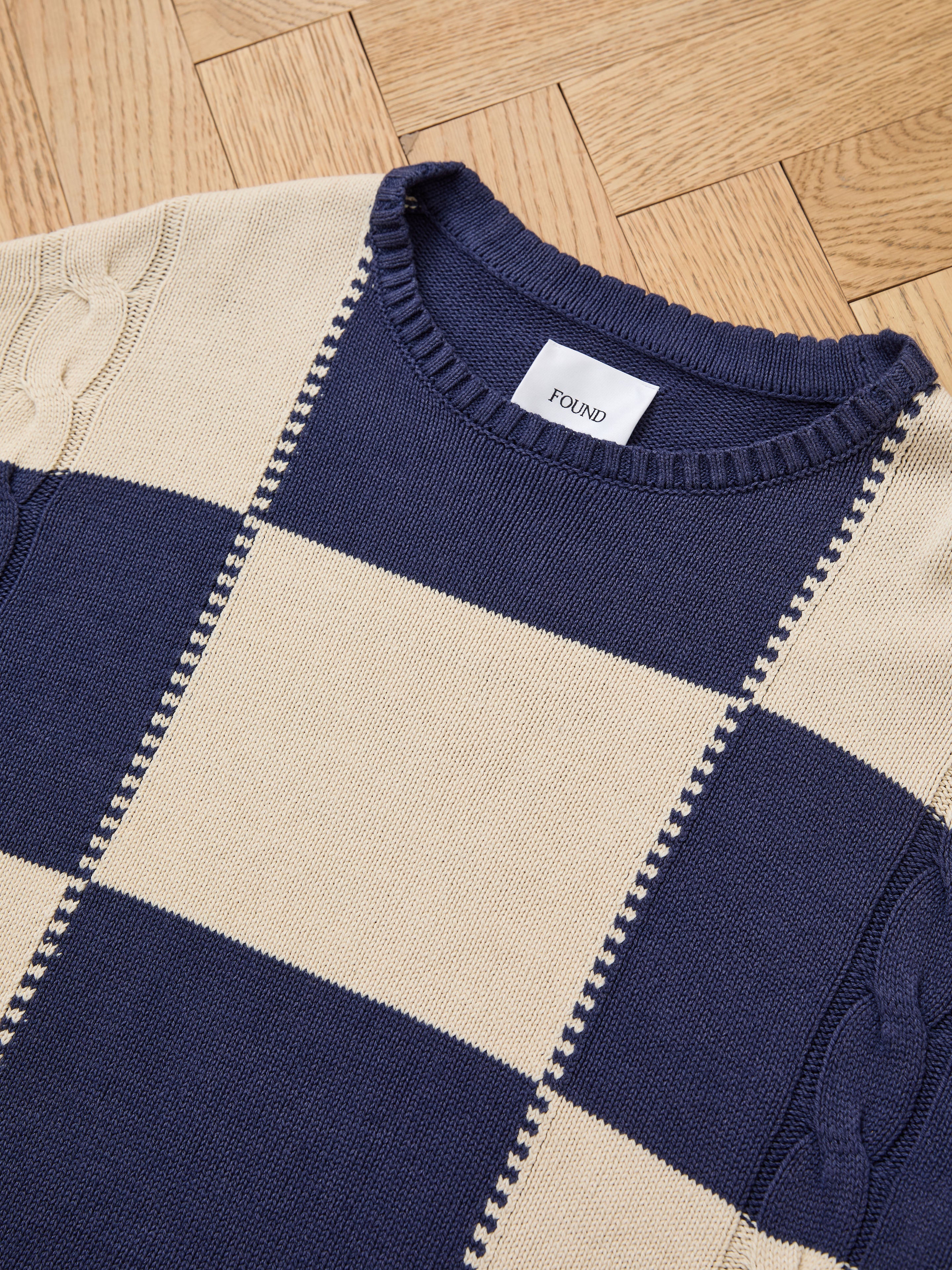 Checkered Fisherman Sweater | Modern Menswear by yycbvcnbmmnbm