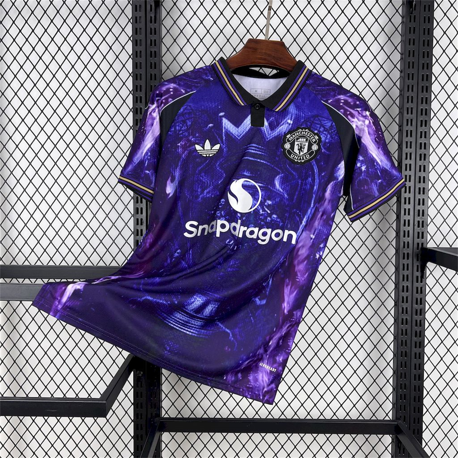 AlphaJersey-Manchester United 25-26 Blue and Purple Premier League Championship Trophy Special Edition Jersey - Fans Version