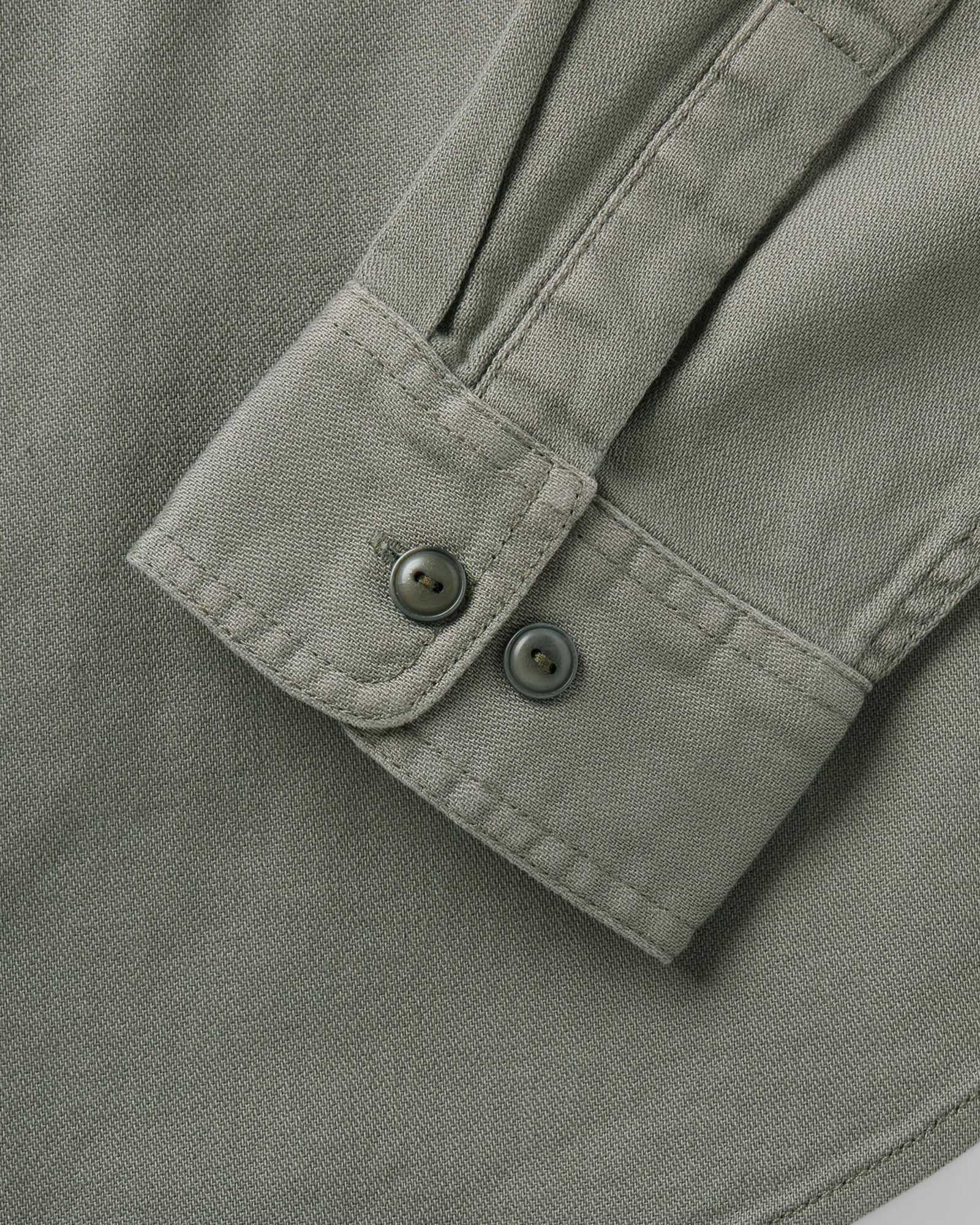 The Dispatch Shirt in Smoked Olive Broken Twill | Modern Menswear by yycbvcnbmmnbm