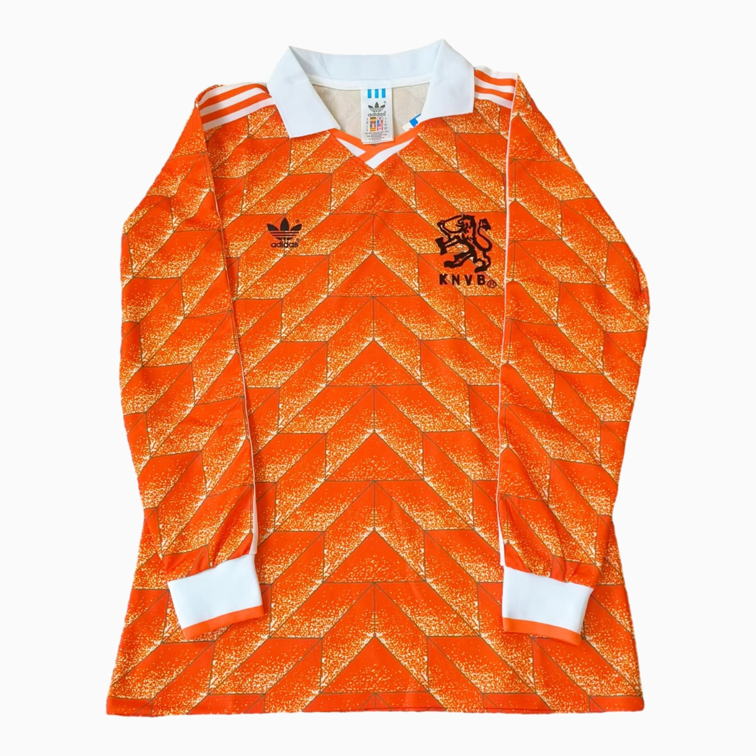 AlphaJersey-Retro Netherlands 1988 Home Long Sleeves Jersey