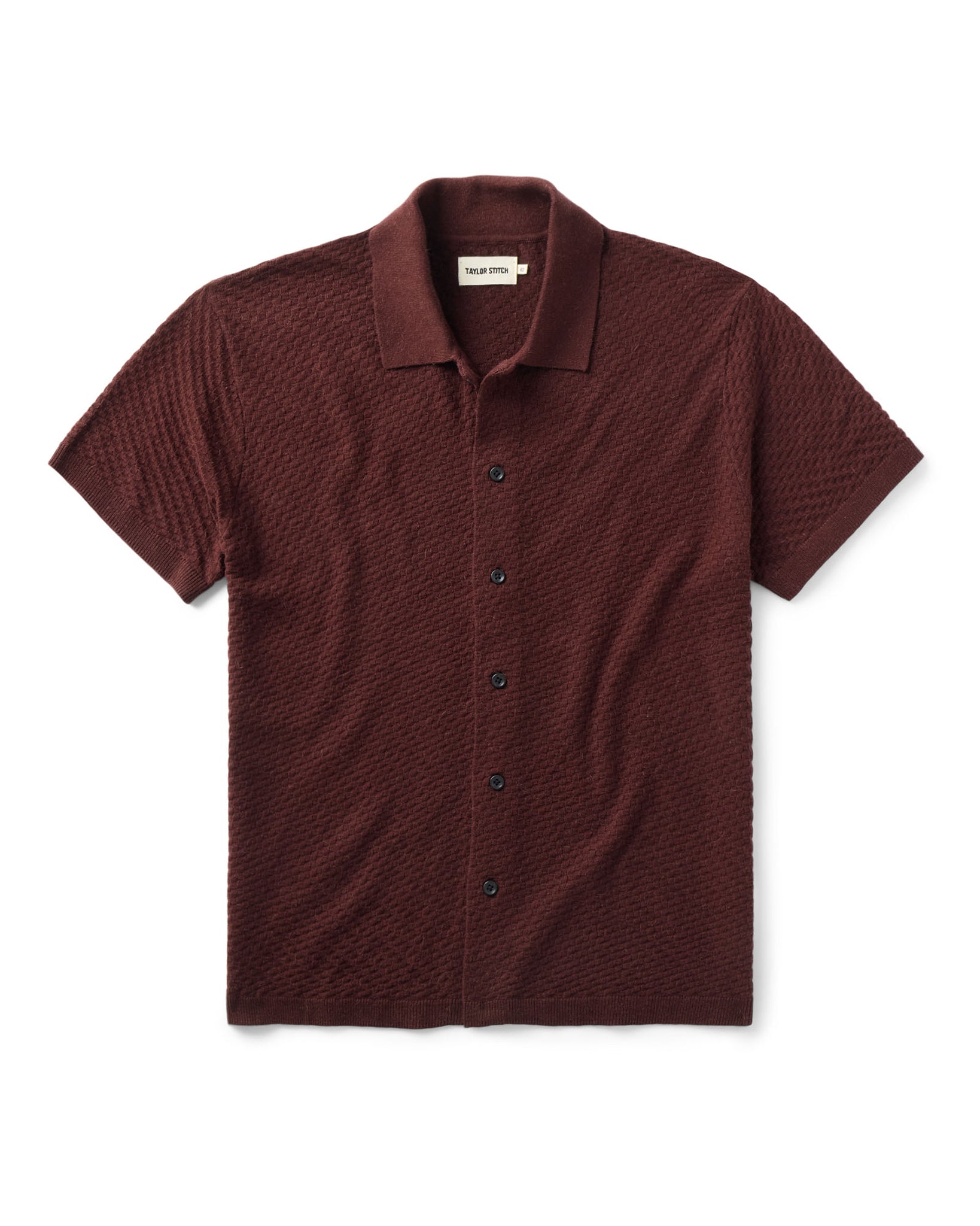 The Arlo Sweater Polo in Burgundy Texture Knit | Modern Menswear by yycbvcnbmmnbm