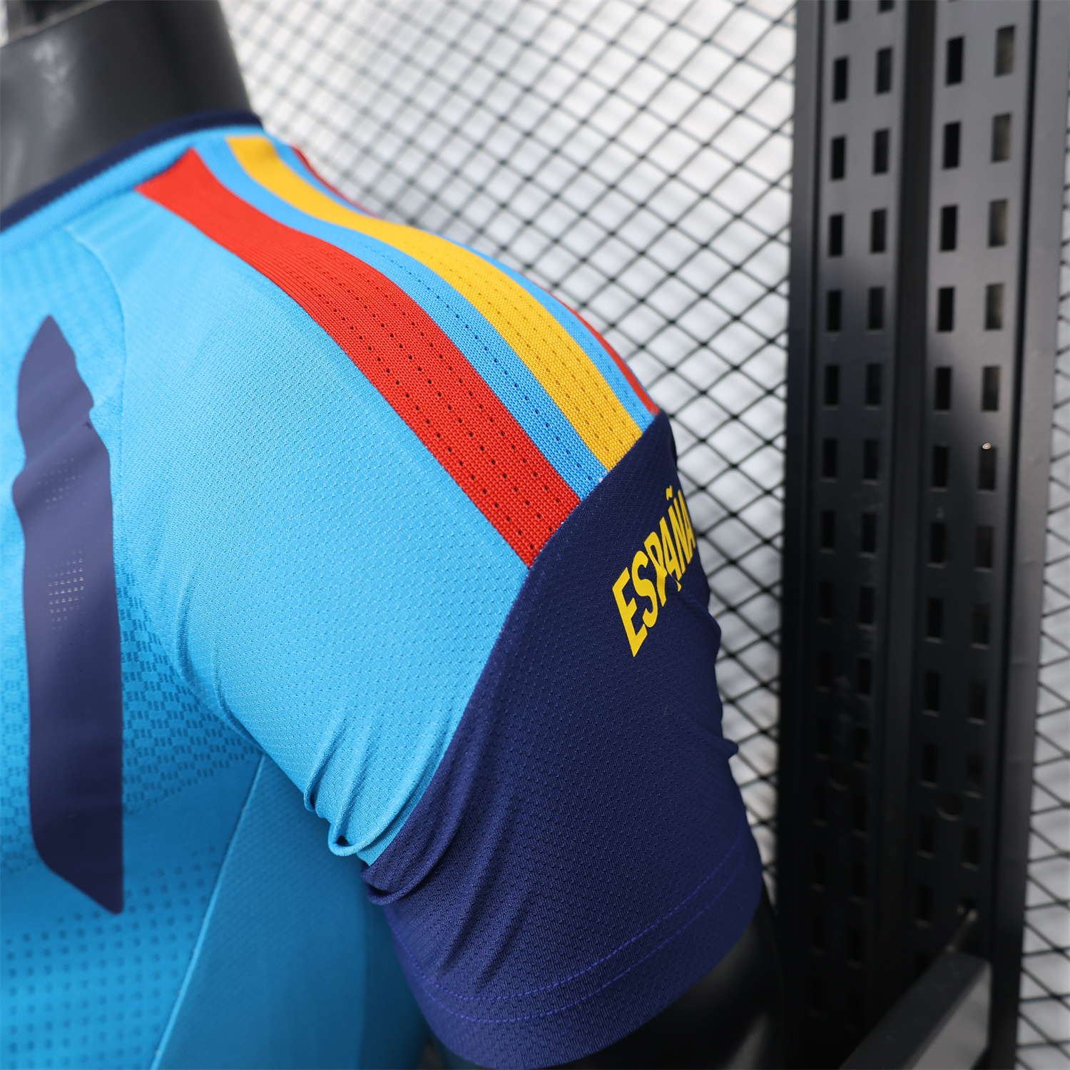 AlphaJersey-Spain 2026 Blue Pre-Match Training Jersey - Player Version