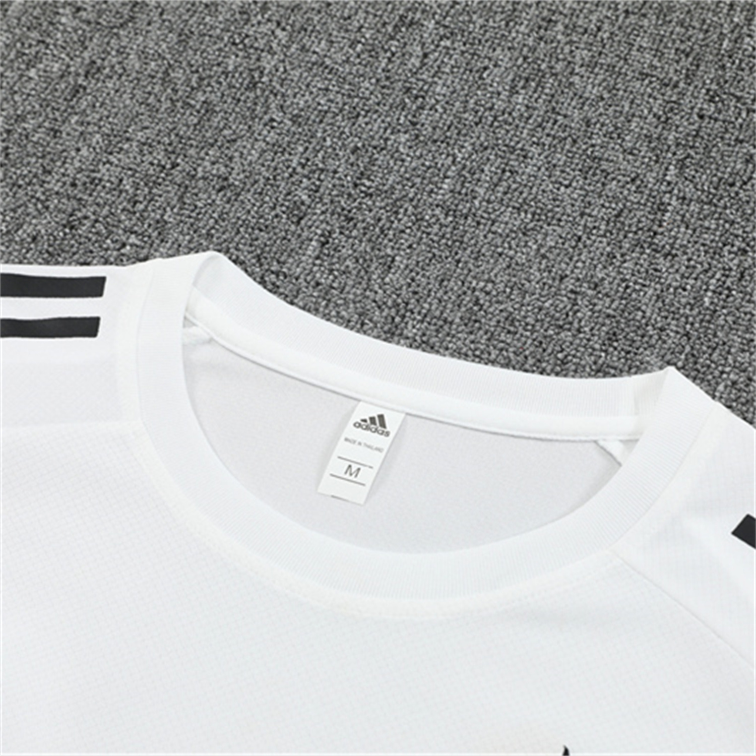 AlphaJersey-Germany 25-26 Kids Short-Sleeve Training Set - White Top & Black Shorts