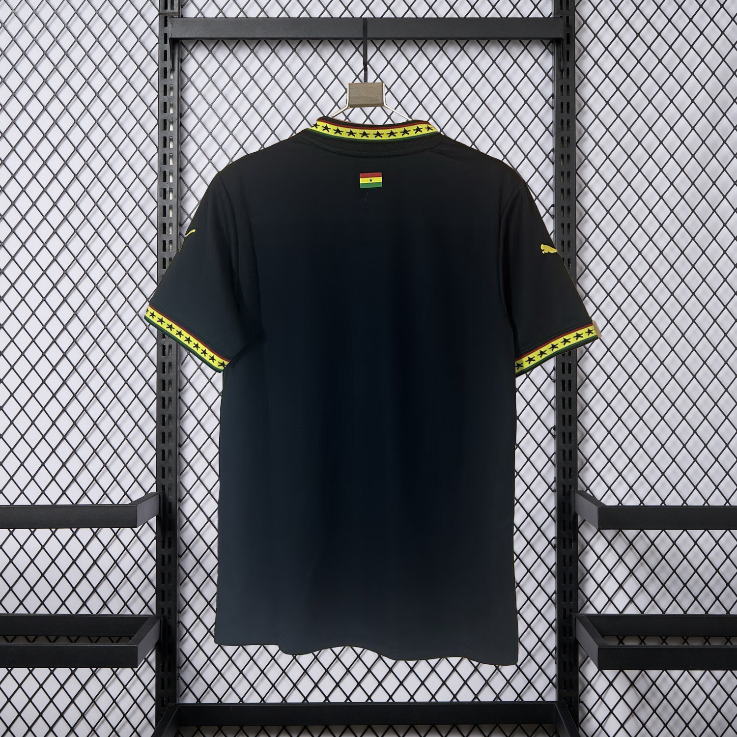 AlphaJersey-Ghana 2026 Black Polo Jersey - Fans Version