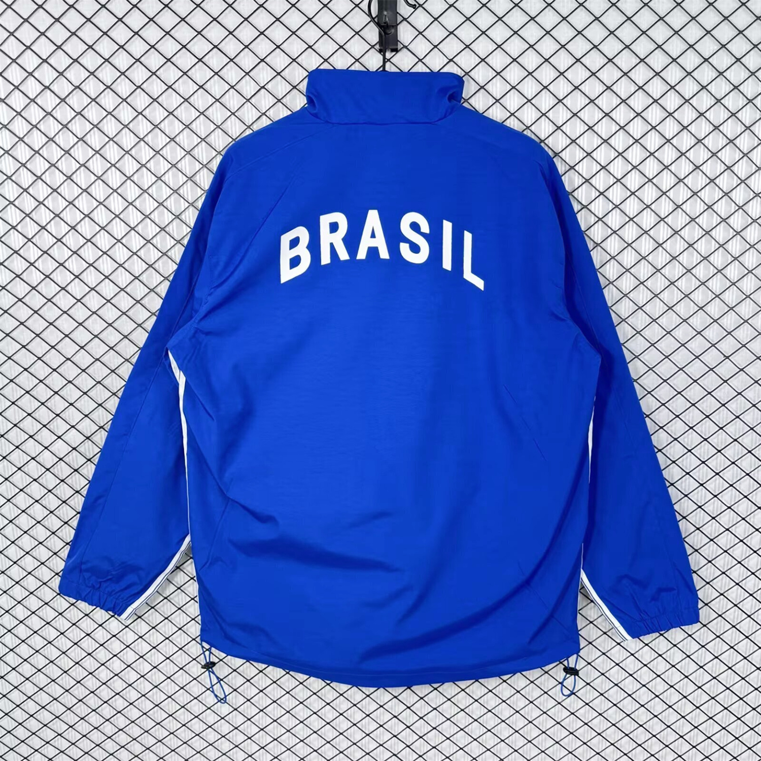 AlphaJersey-Retro Brazil 1998 Blue Windbreaker