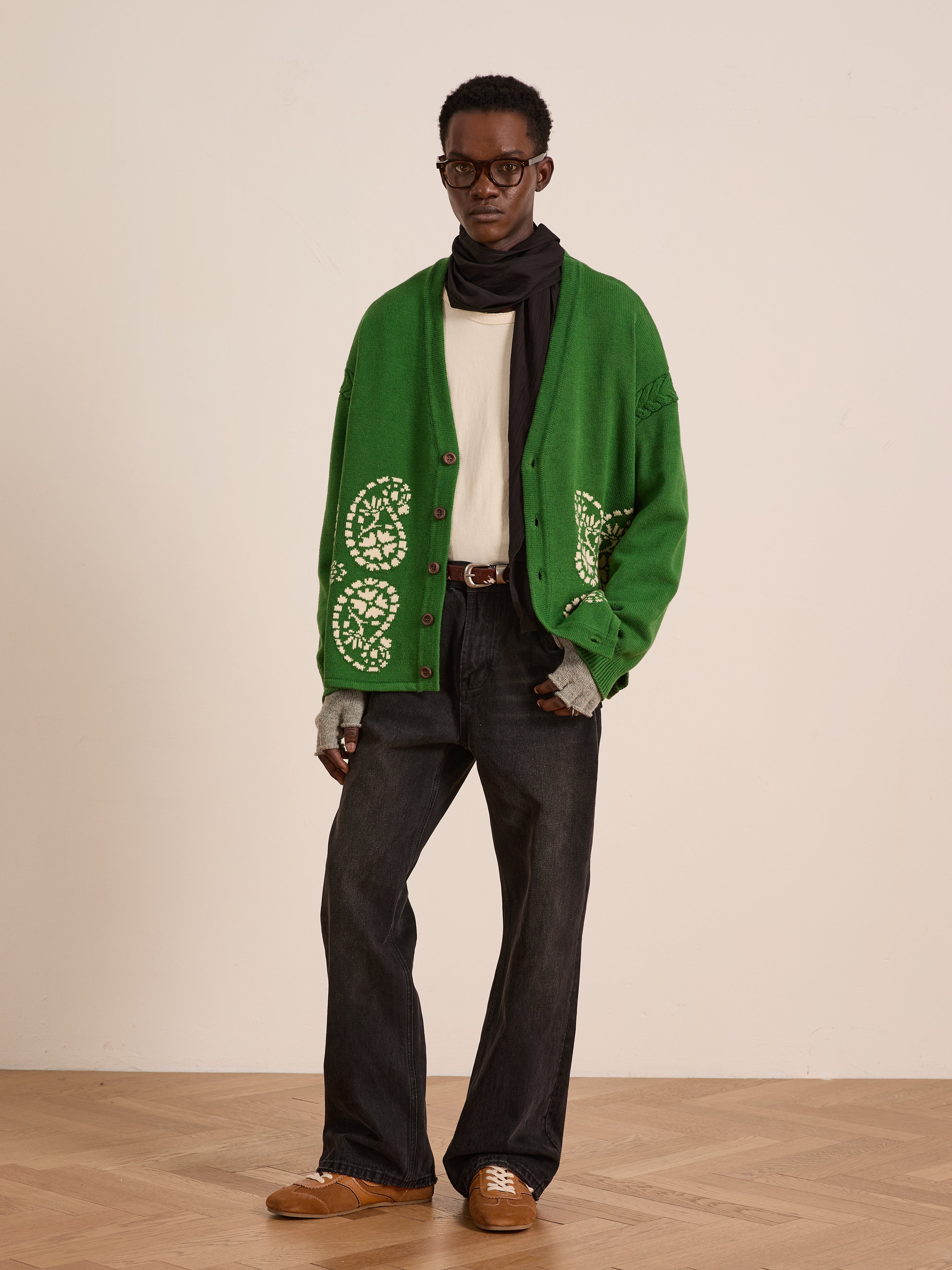 Paisley Knit Cardigan | Modern Menswear by yycbvcnbmmnbm