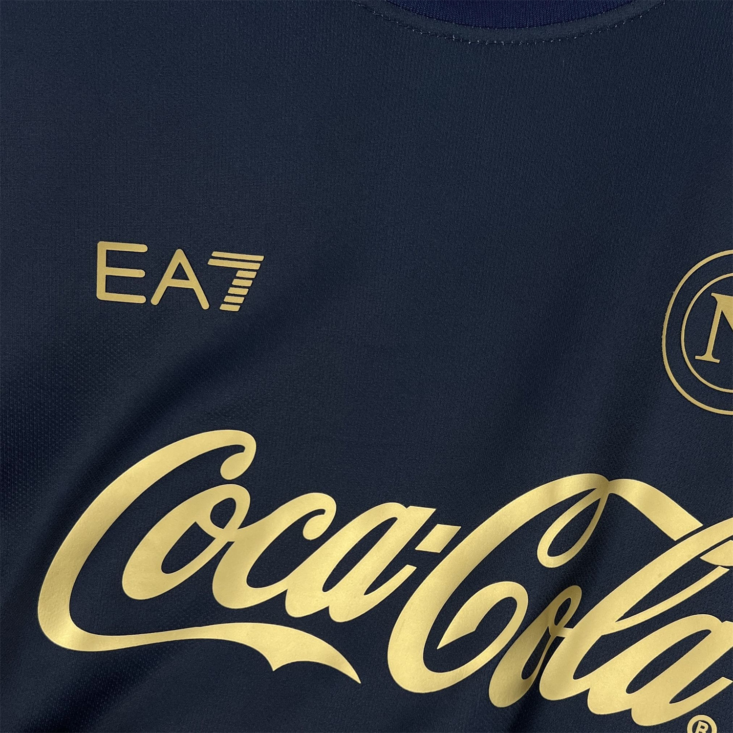 AlphaJersey-Napoli 25-26 CocaCola Dark Blue Special Long Sleeves Jersey - Fans Version