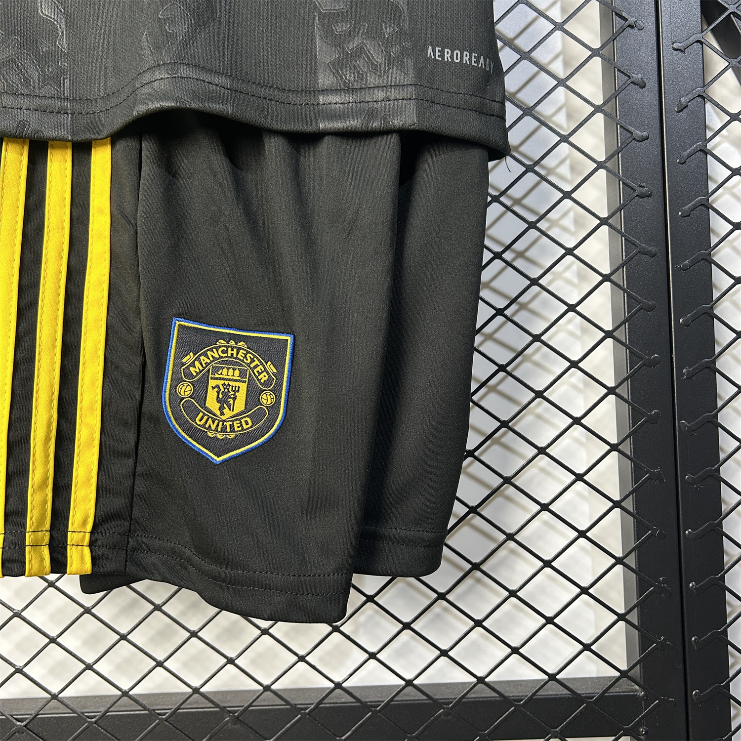 AlphaJersey-Manchester United 25-26 Third Black Kids Kit