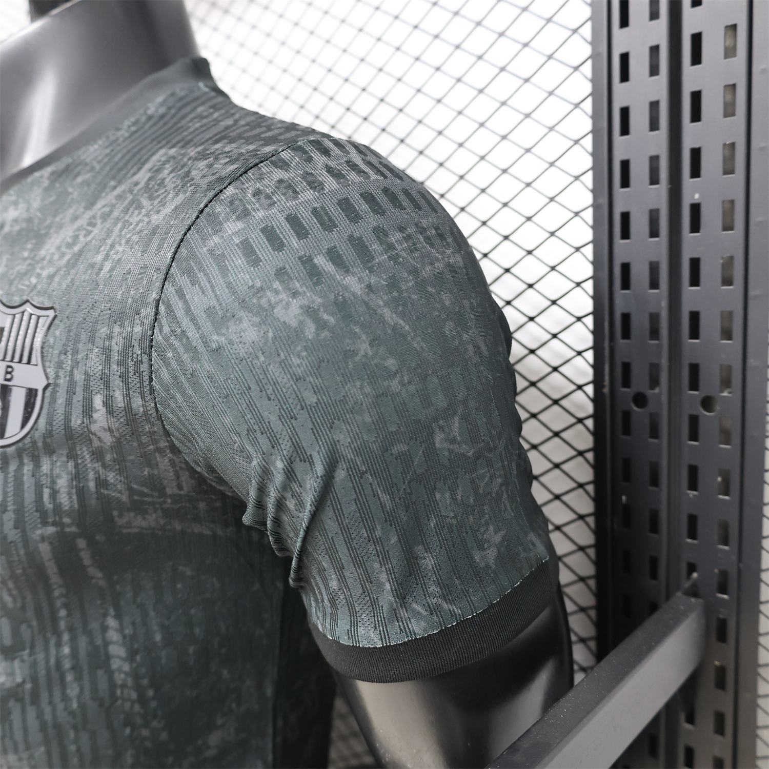 AlphaJersey-Barcelona 25-26 Grey And Black Special Jersey - Player Version