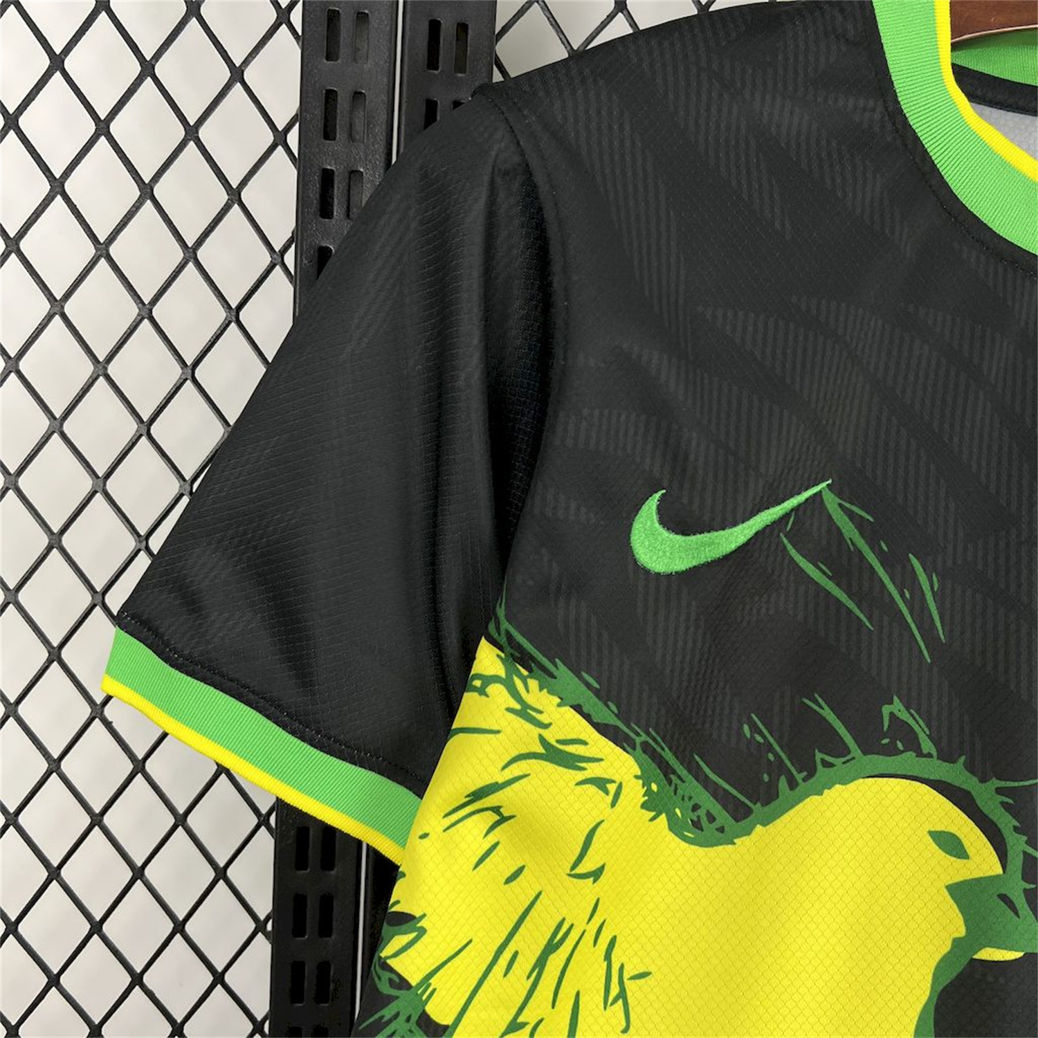 AlphaJersey-Brazil 25-26 Yellow Dove Black Jersey - Fans Version