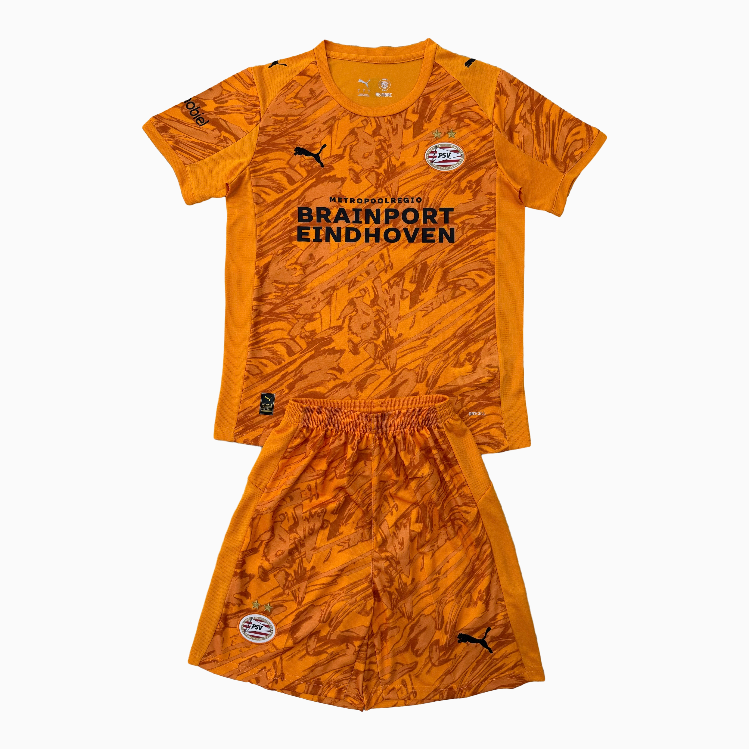 AlphaJersey-PSV Eindhoven 25-26 Orange Goalkeeper Kids Kit