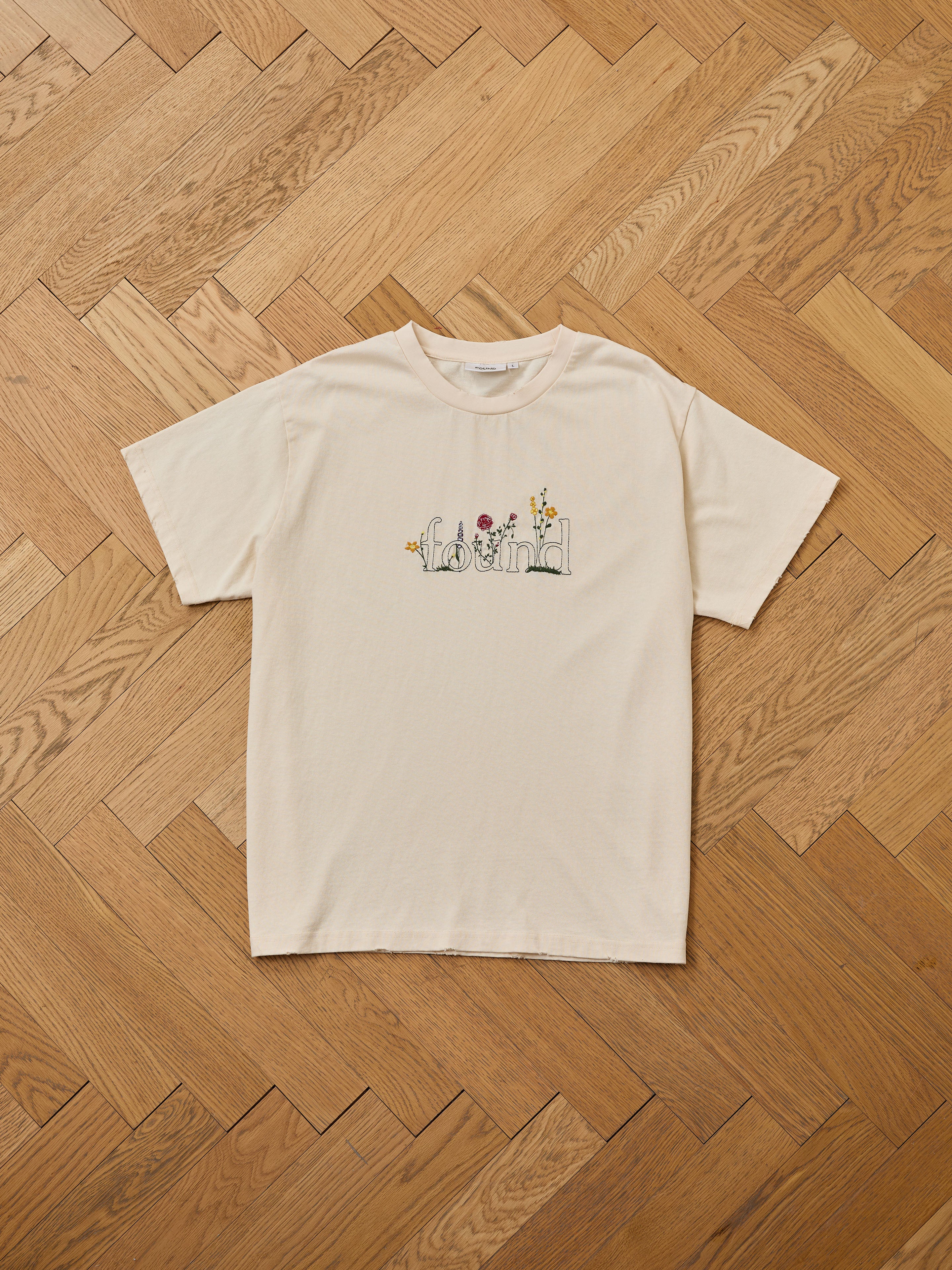 Found Logo Flower Tee | Modern Menswear by yycbvcnbmmnbm