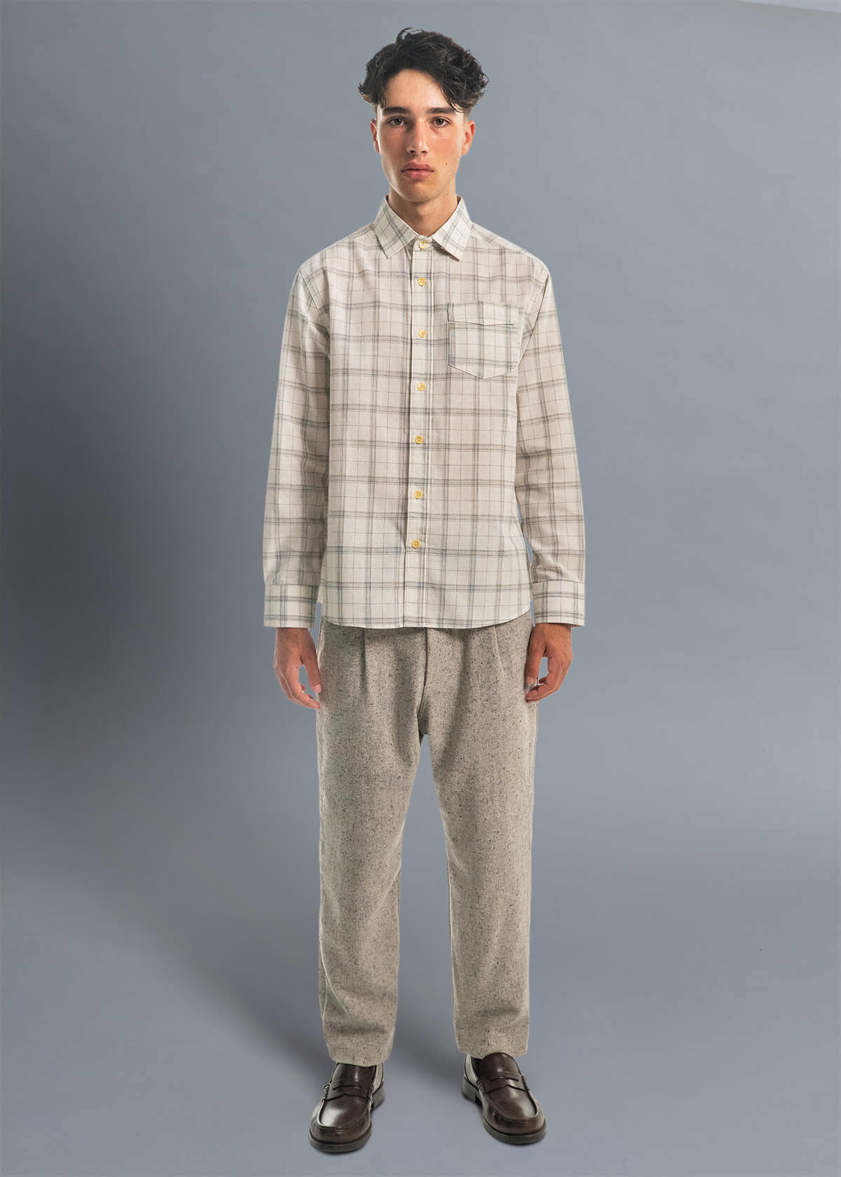 Slub Sketch Plaid | Modern Menswear by yycbvcnbmmnbm