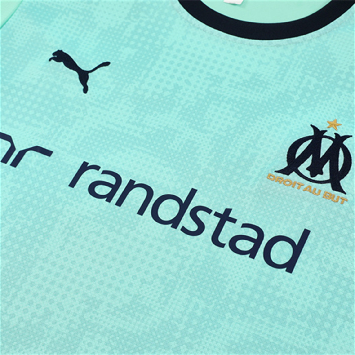 AlphaJersey-Marseille 25-26 Kids Short-Sleeve Training Set - Nattierblue Top & Deep Blue Pants