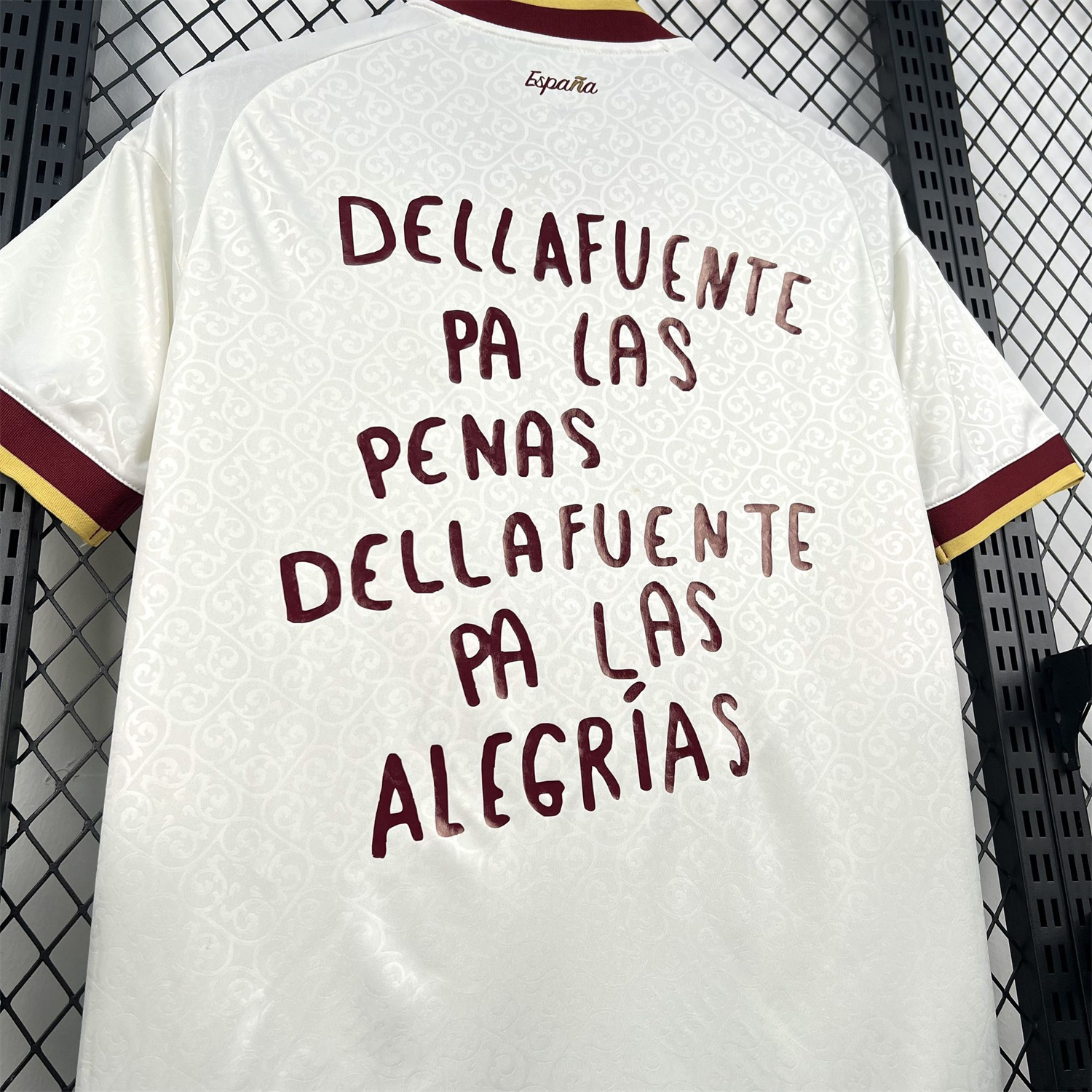 AlphaJersey-Spain 2026 Dellafuente Co-Branded White Jersey - Fans Version