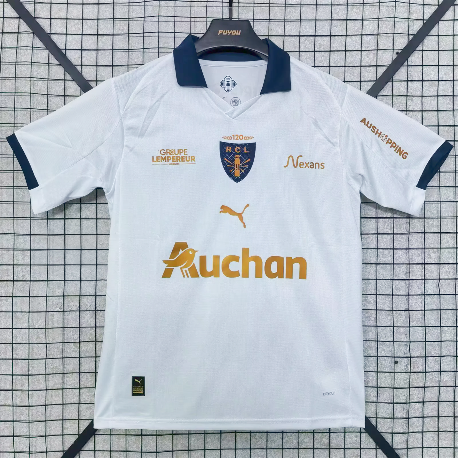 AlphaJersey-RC Lens 25-26 St. Barbara's Day Deep White Jersey - Fans Version