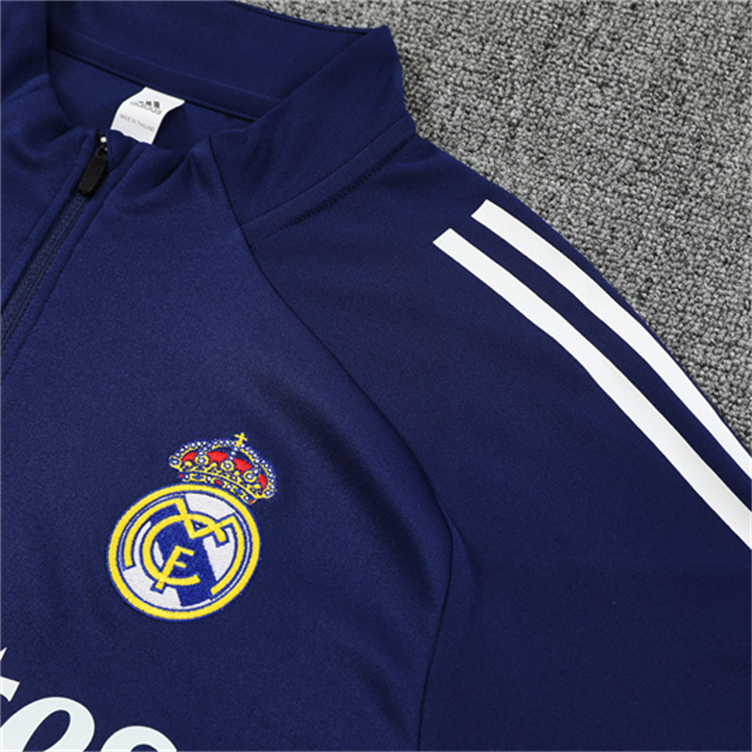 AlphaJersey-Real Madrid 25-26 Kids Long Sleeve Training Set - Deep Blue Top & Pants