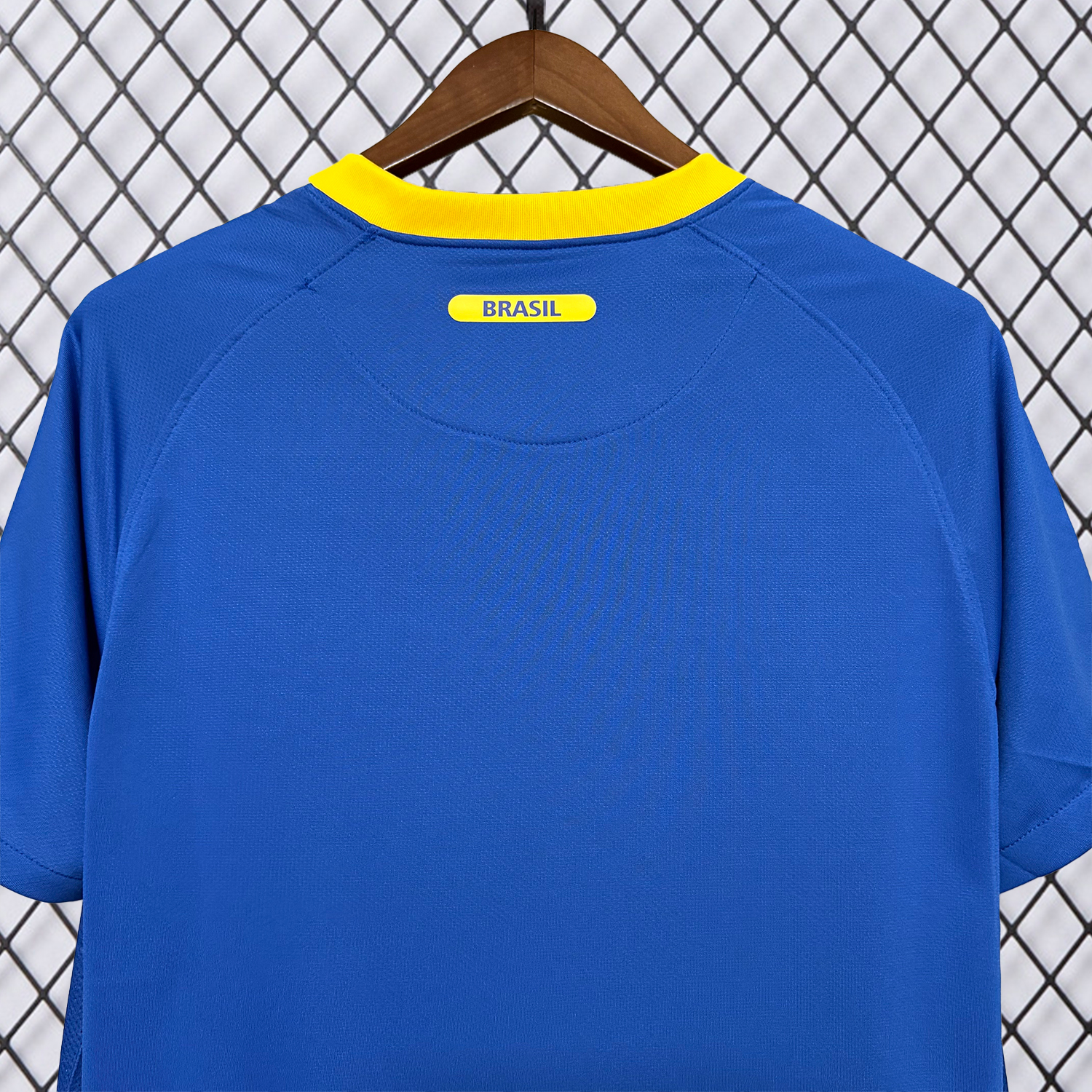 AlphaJersey-Retro Brazil 2010 Away Blue Jersey