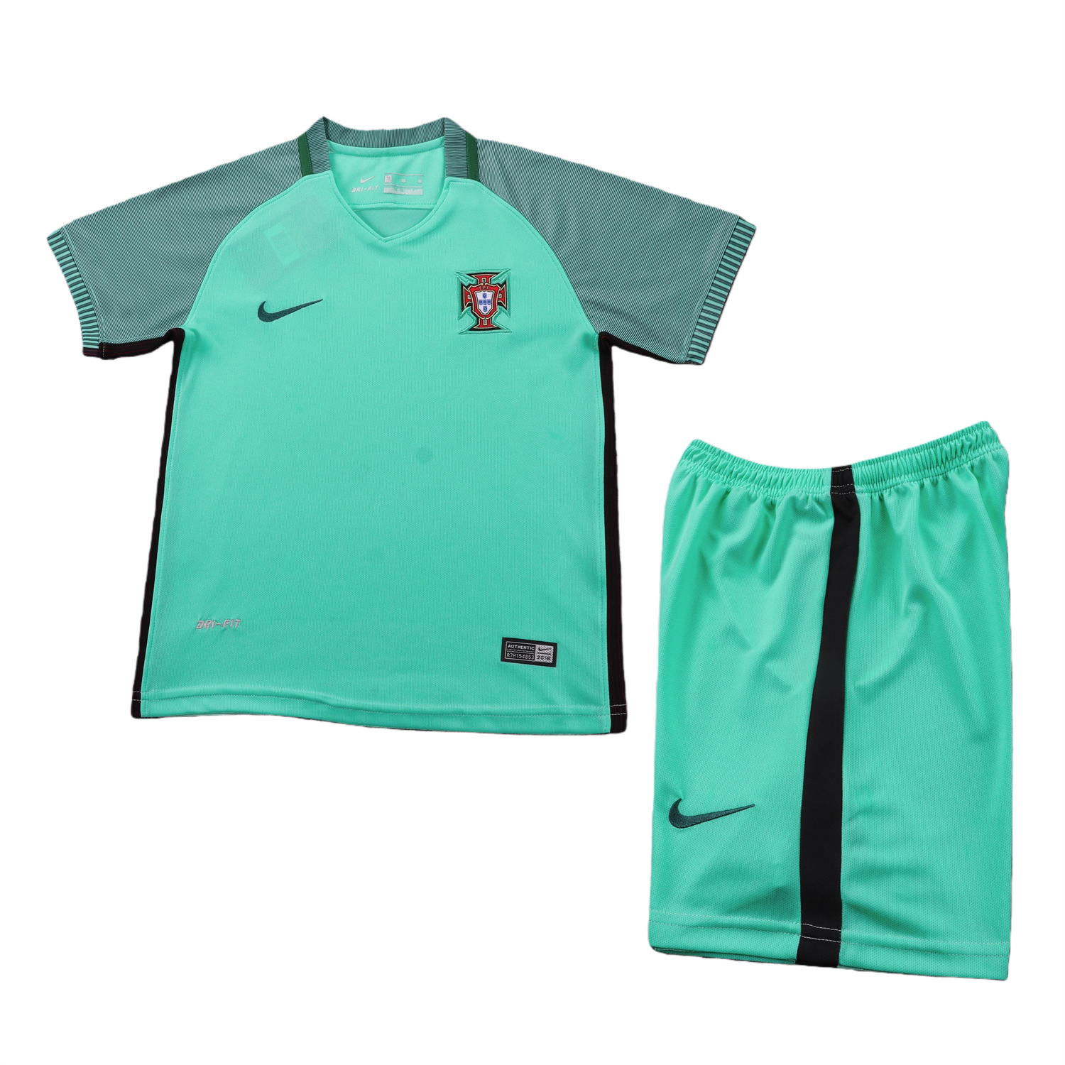AlphaJersey-Retro Portugal 2016 Away Kids Kit
