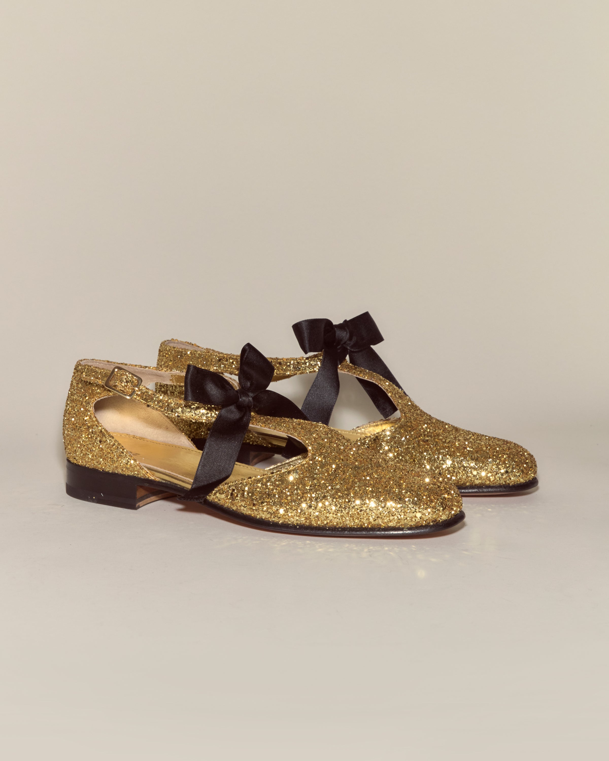Glitter Theater Shoes - Gold | Modern Menswear by yycbvcnbmmnbm
