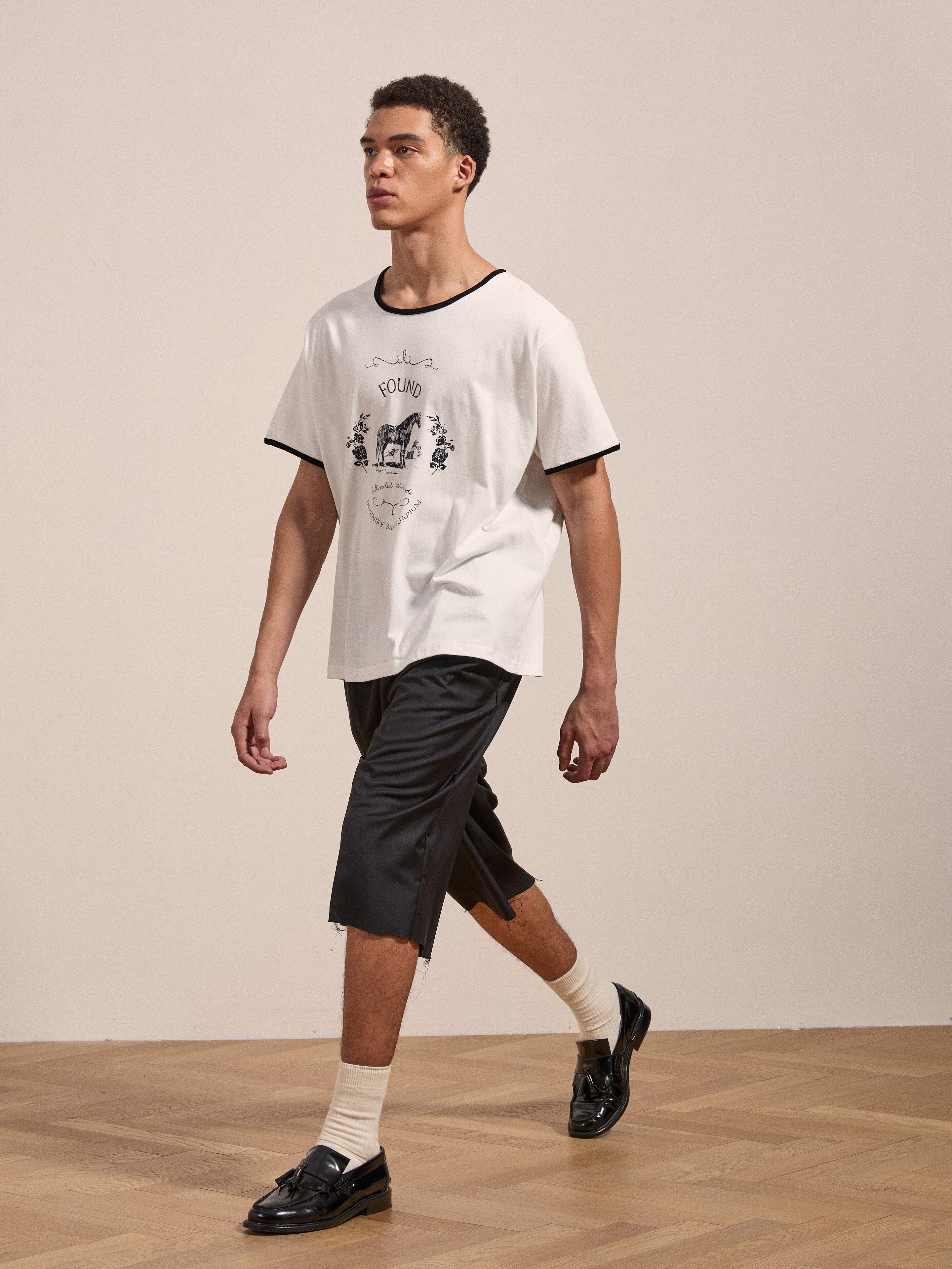 Horse Crest Ringer Tee | Modern Menswear by yycbvcnbmmnbm