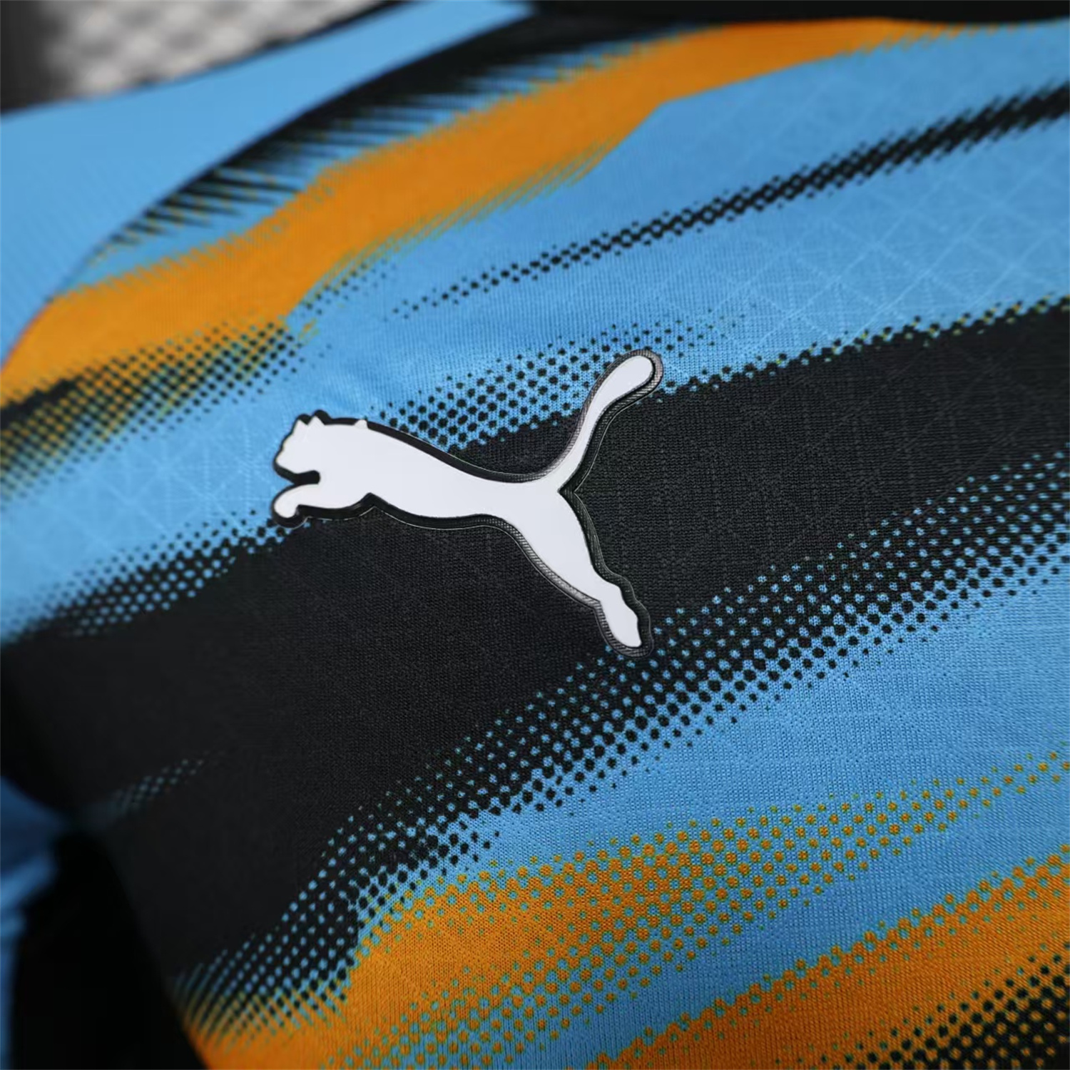 AlphaJersey-Marseille 25-26 Blue Orange Gradient Training Jersey - Player Version