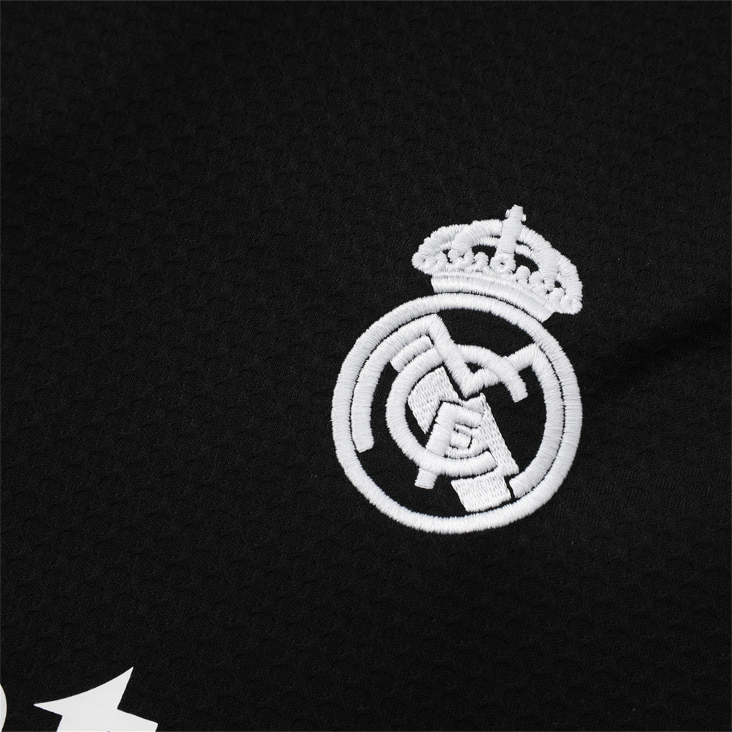 AlphaJersey-Real Madrid 25-26 Short-Sleeve Training Set - Black Top and Black Shorts
