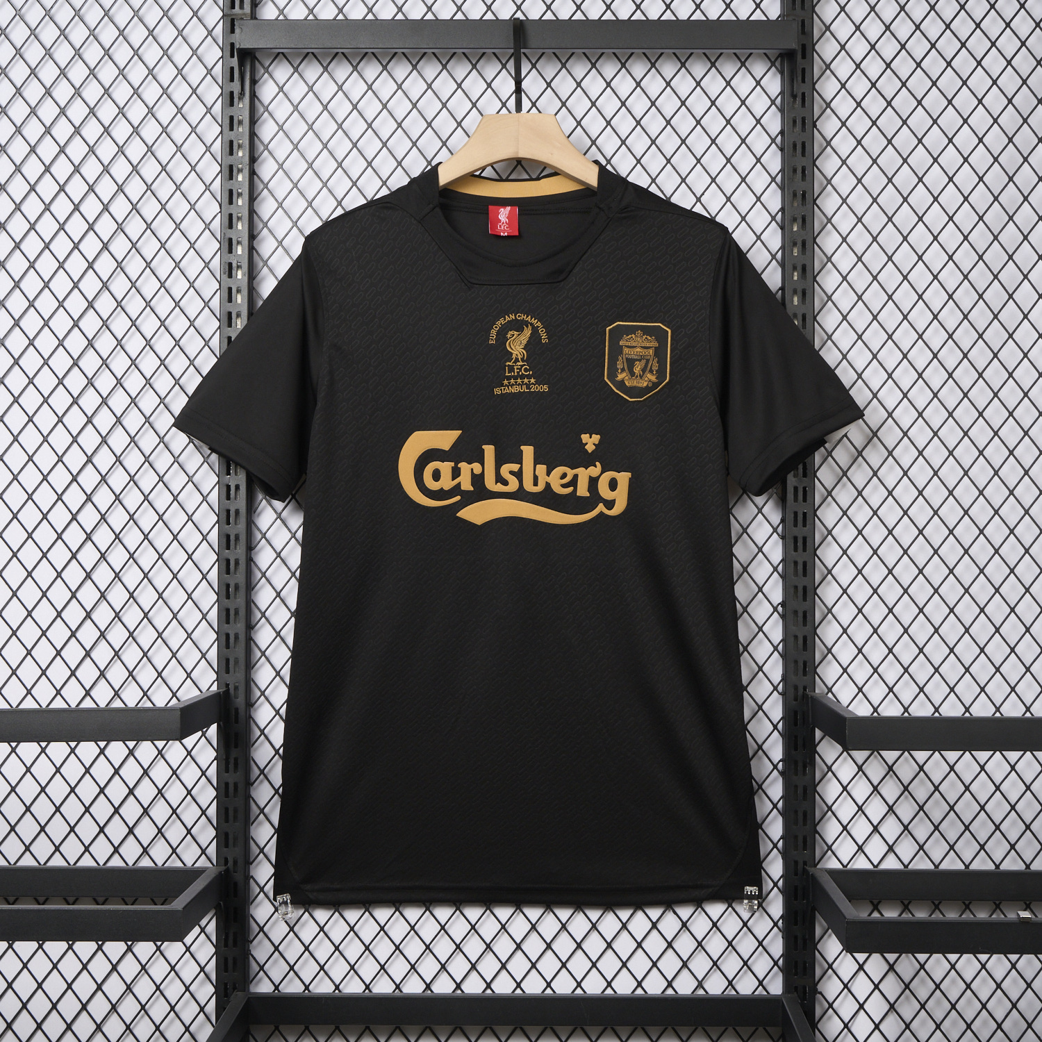 AlphaJersey-Liver.pool 25-26 Istanbul 2005 Anniversary Black Jersey - Fans Version