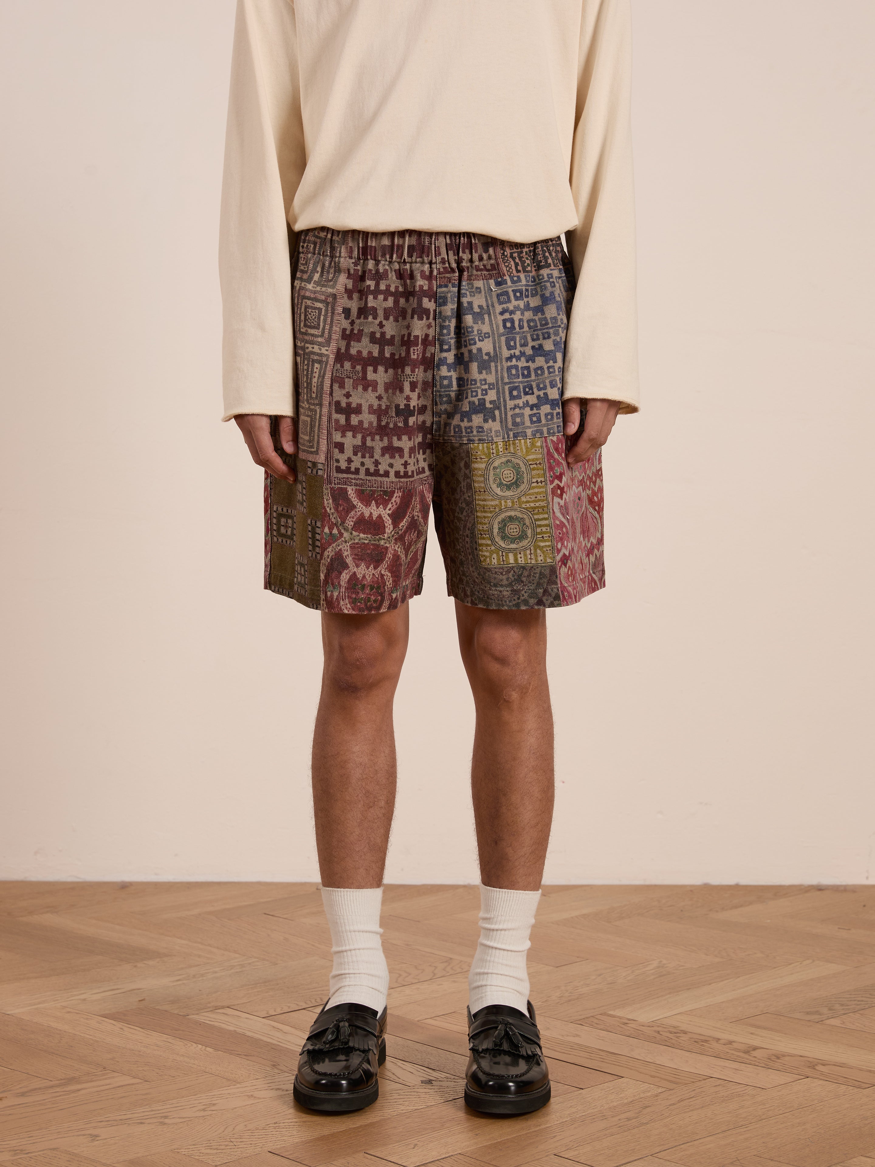 Watercolor Mosaic Work Shorts | Modern Menswear by yycbvcnbmmnbm