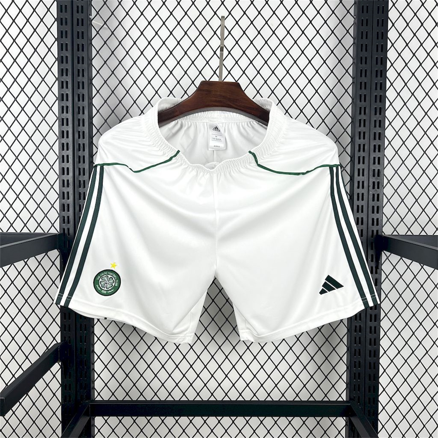 AlphaJersey-Celtic 25-26 Home White Shorts - Fans Version