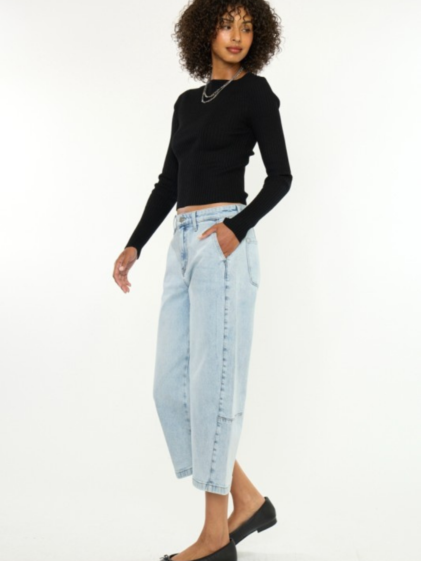 Capri Barrel Denim | Elegant Women's Fashion by coolavocek